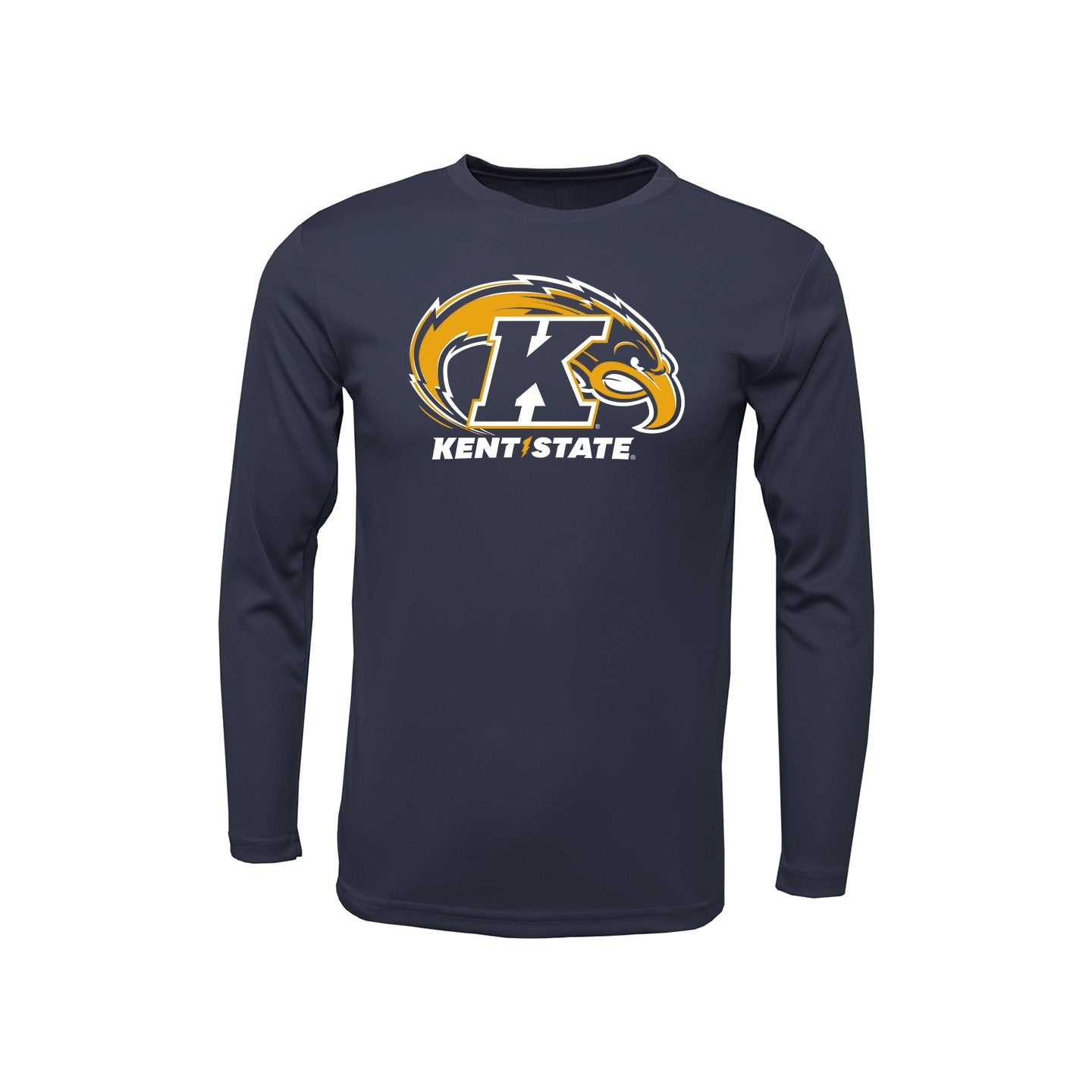 Kent State Primary Logo Polyester Long Sleeve
