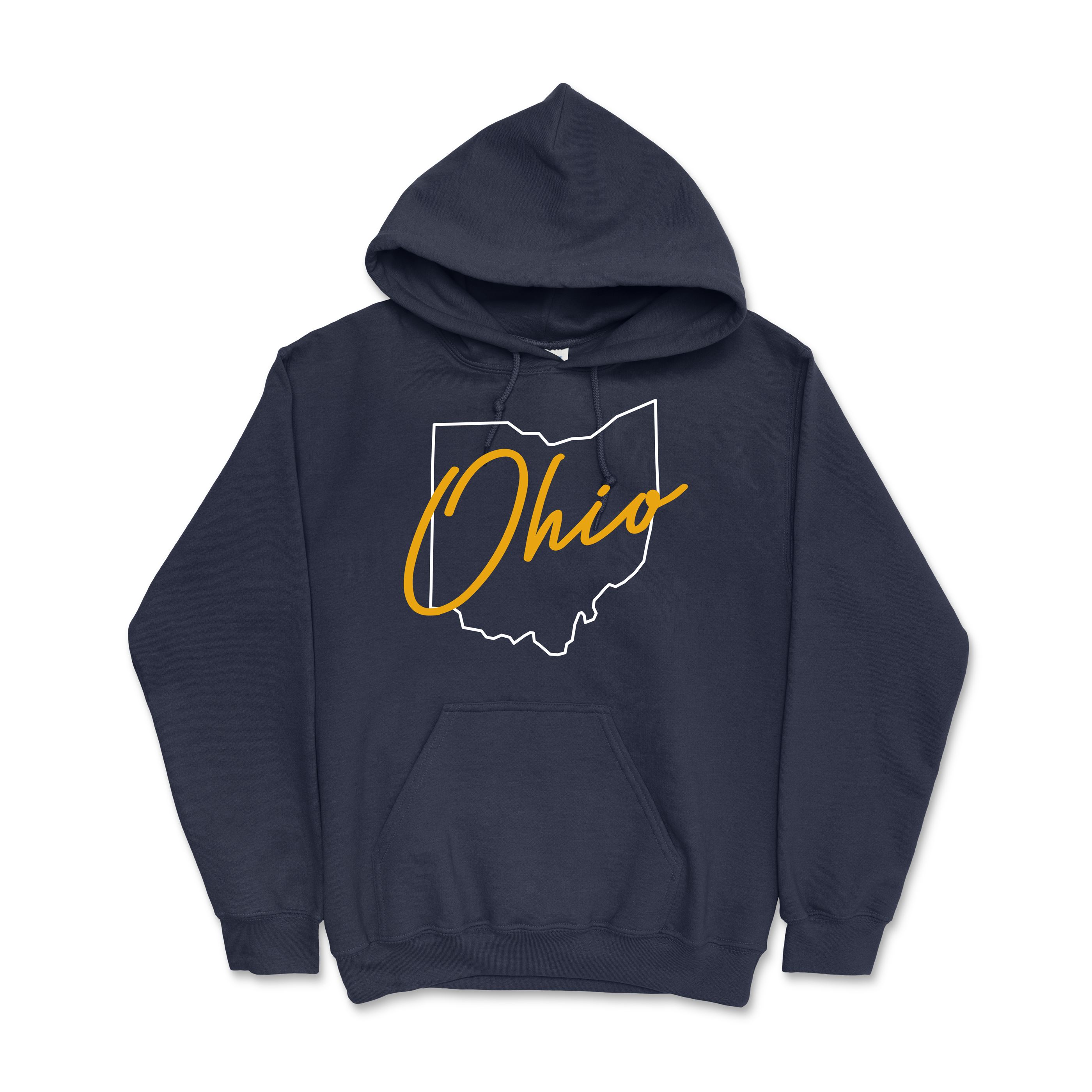 State Of Ohio Script In State Hoodie