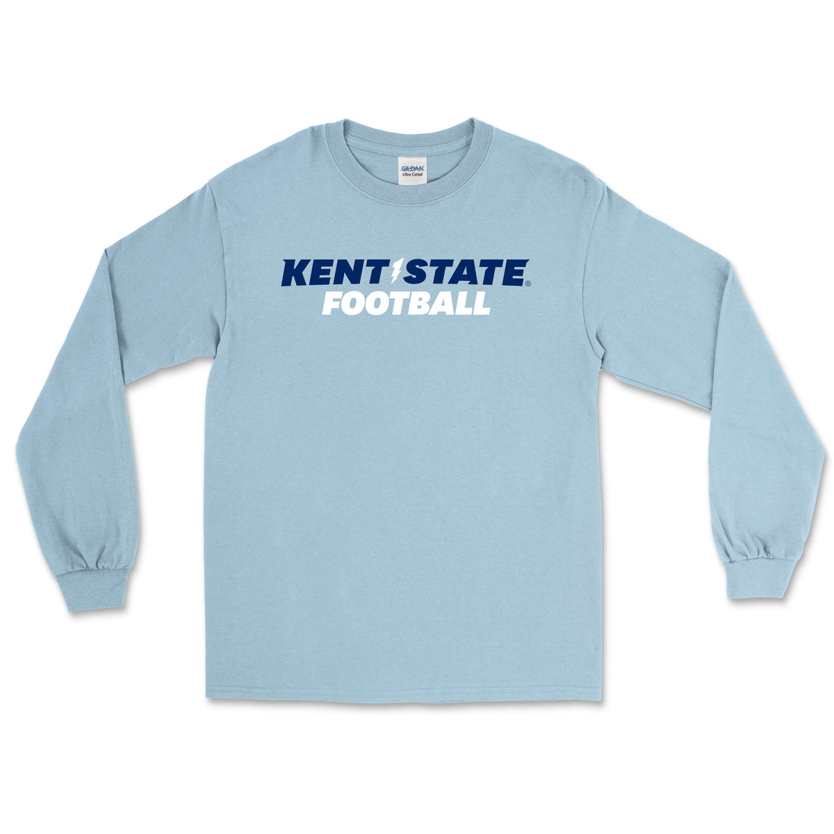 Kent State Football Light Blue Long Sleeve T-Sshirt