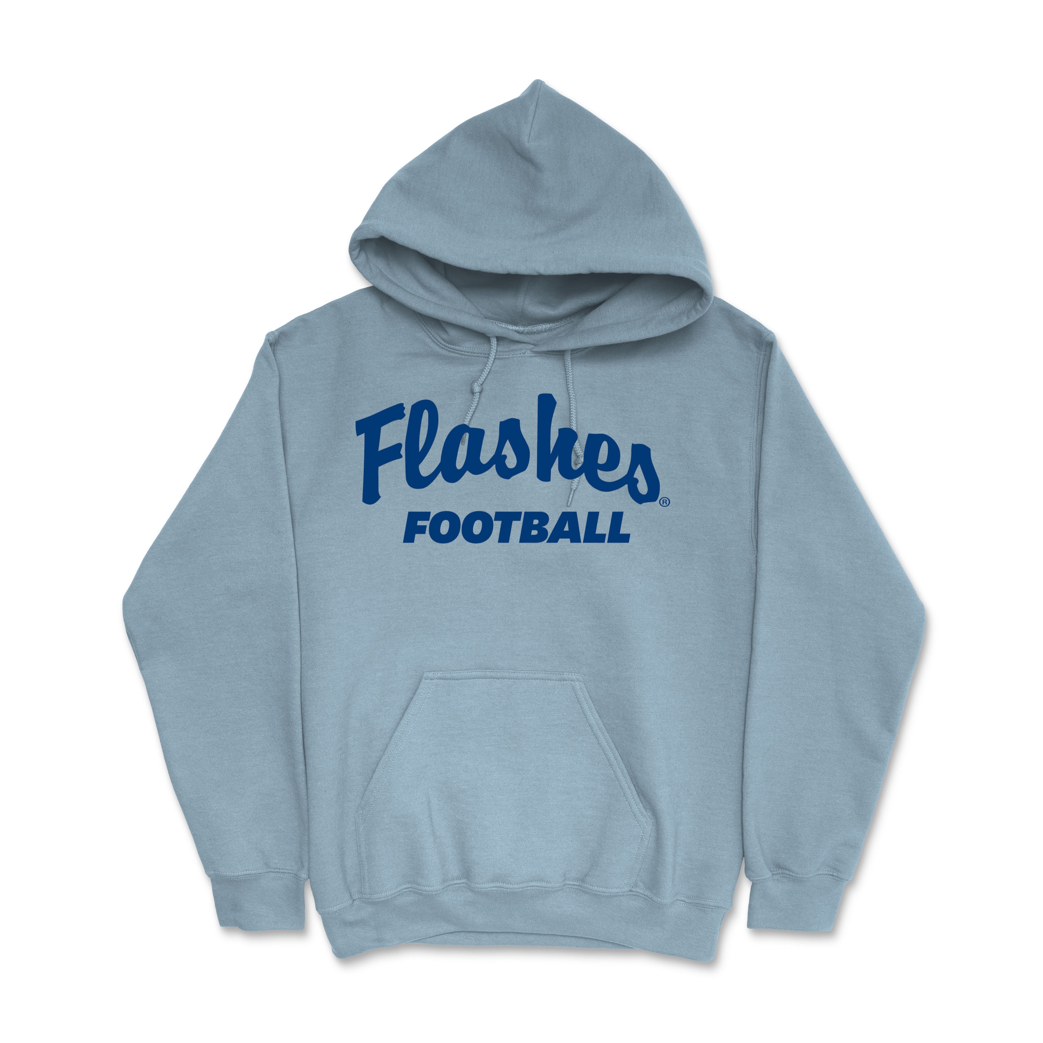 Kent State Football Light Blue Script Hoodie