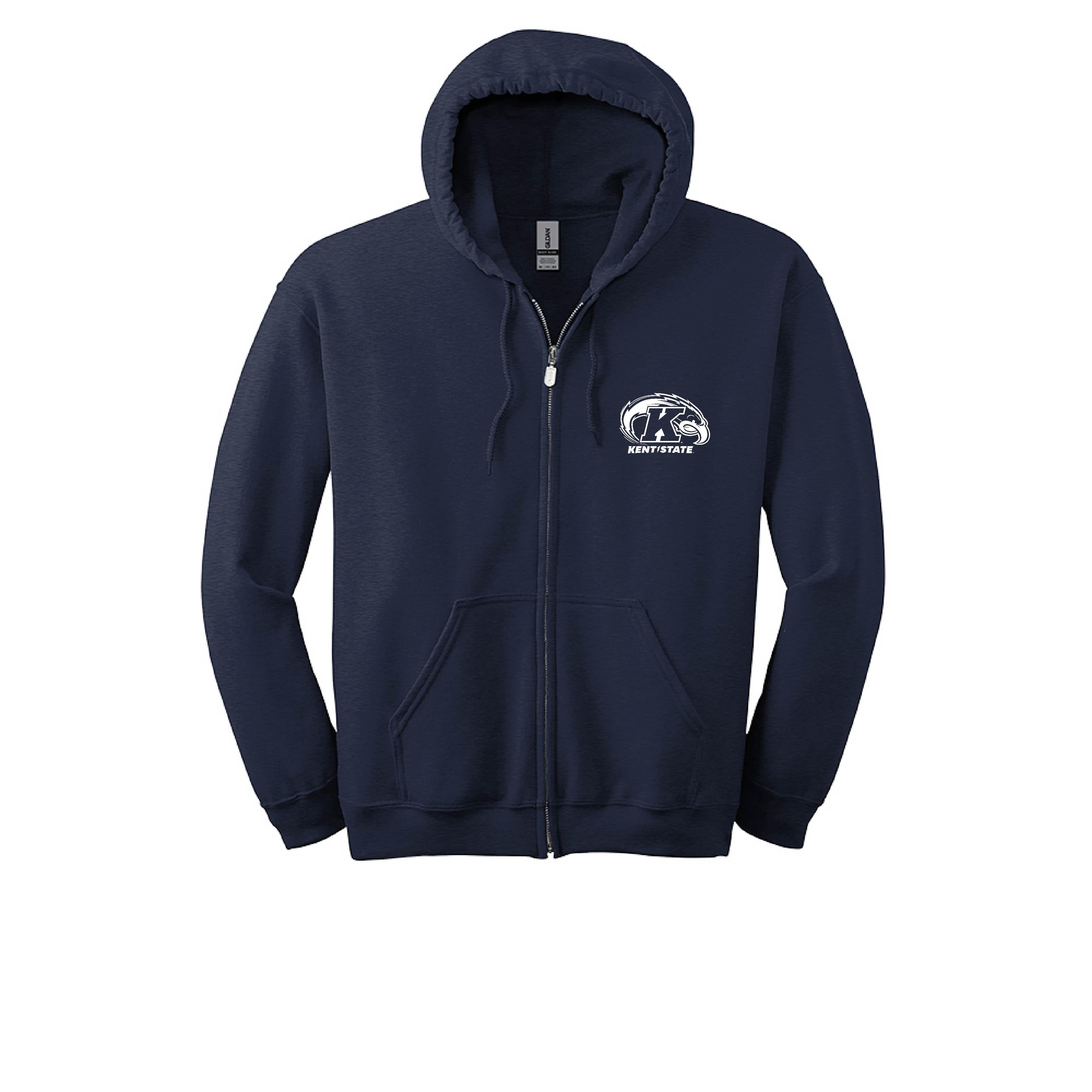 Kent State Golden Flashes Navy Full Zip Hoodie