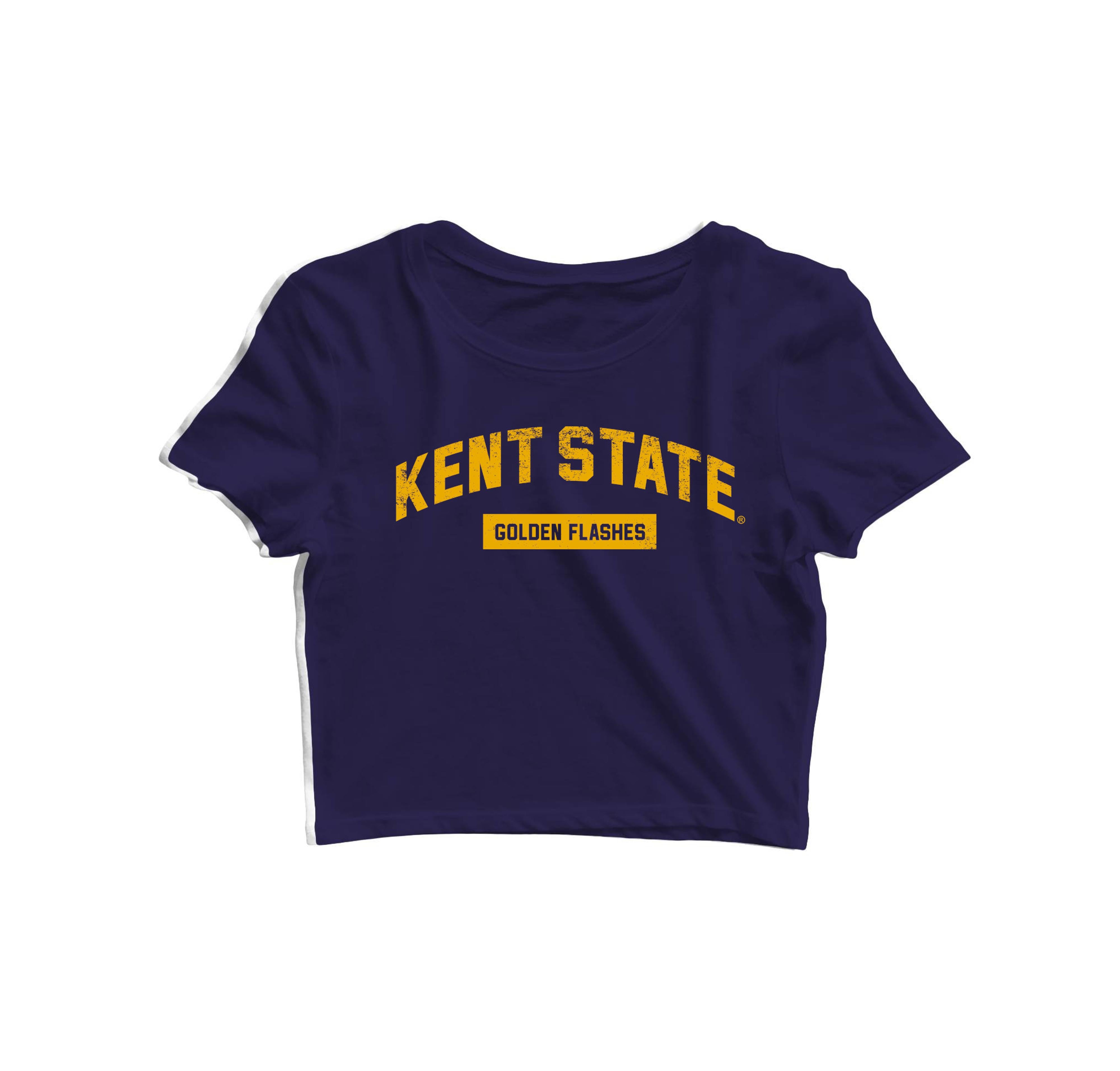 Kent State Over Golden Flashes Box Crop Top