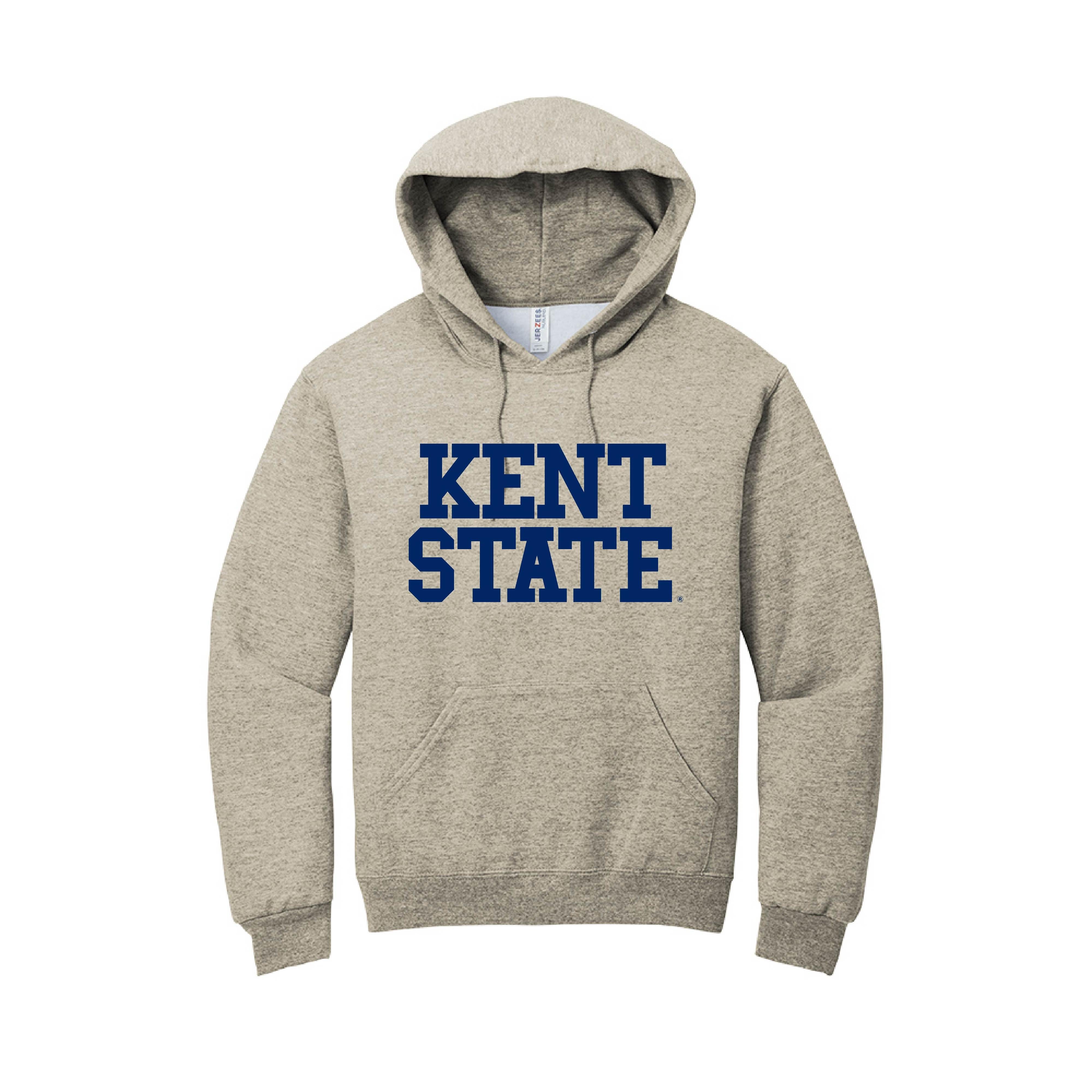 Block Kent State  Oatmeal Hoodie