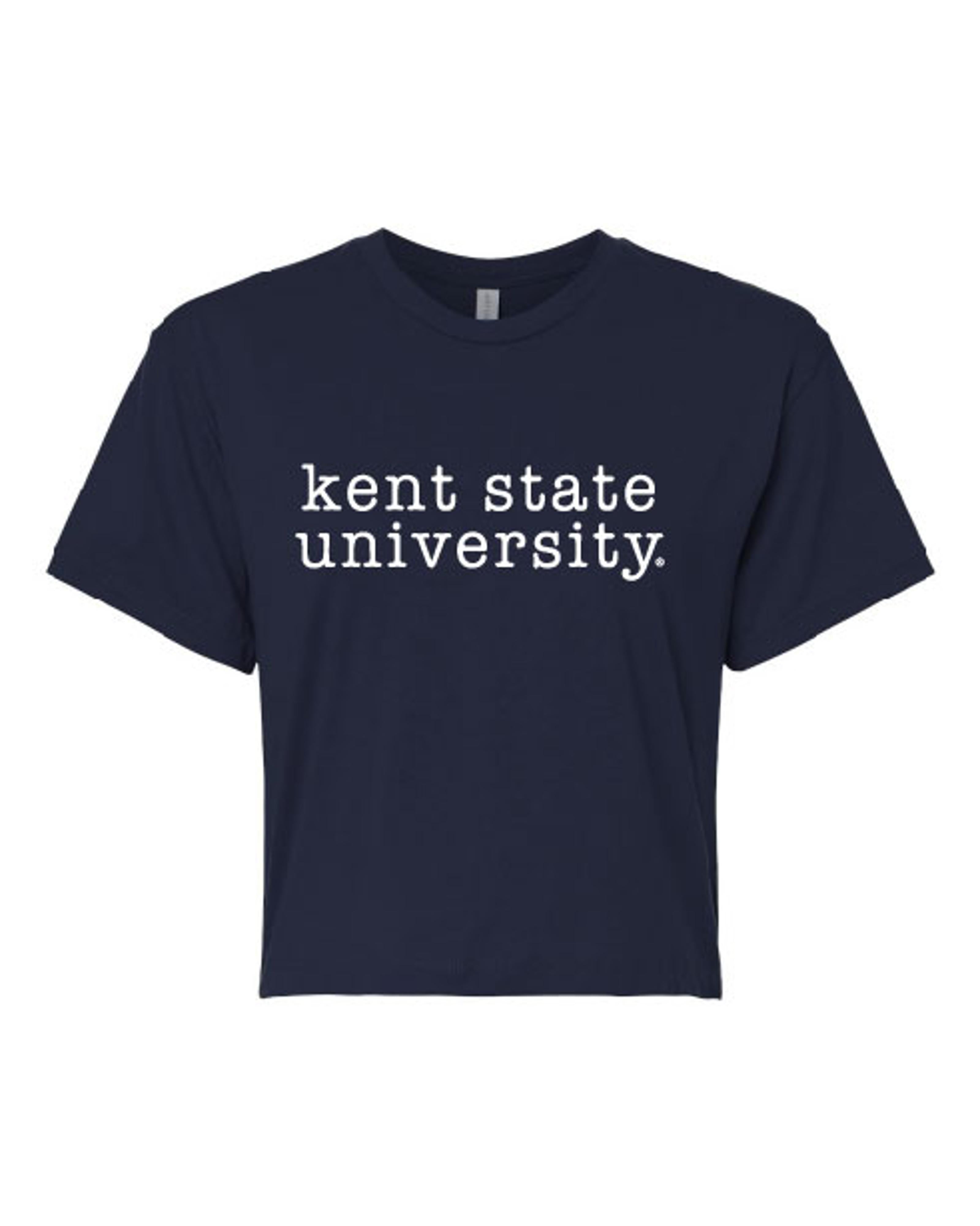 Kent State University Thin Letters Crop Top