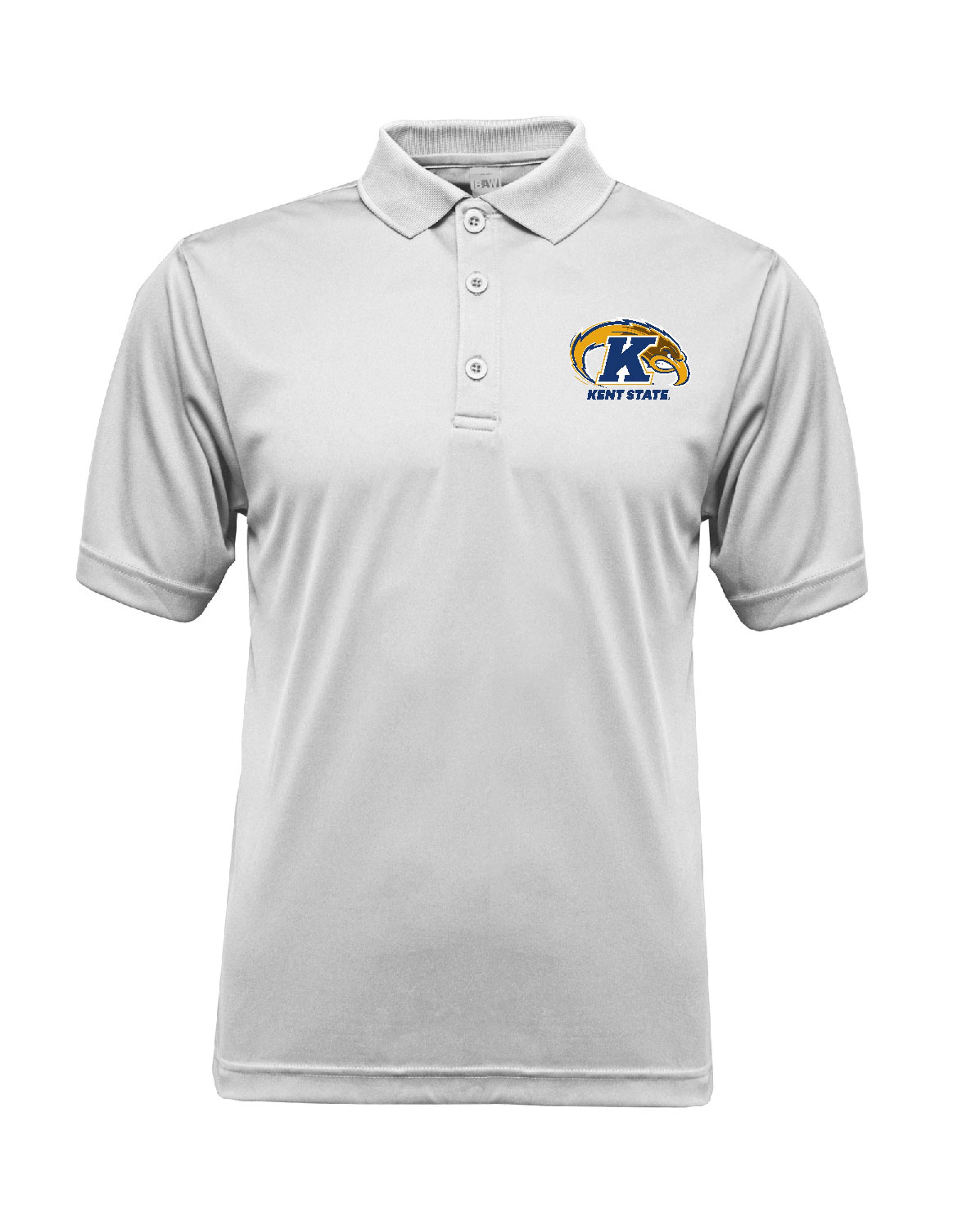 Kent State White Golden Flashes Polo