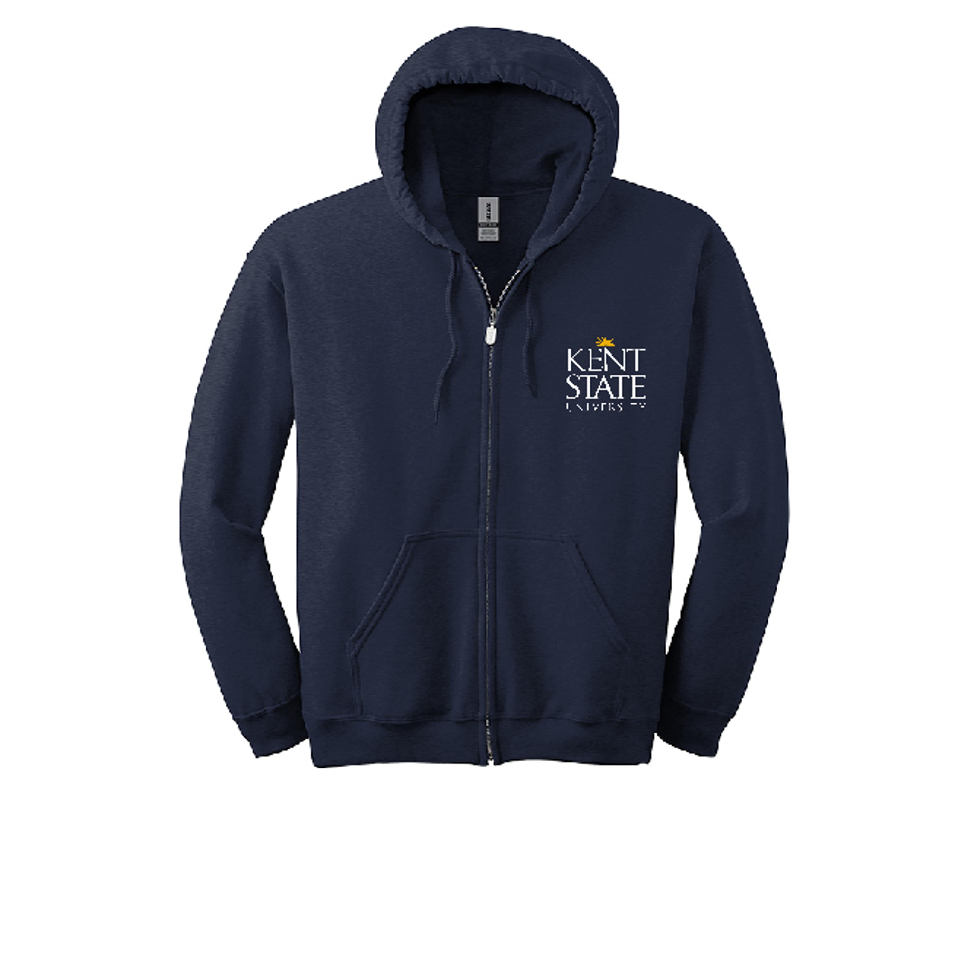 Stacked Sunburst Full Zip Kent State Hoodie