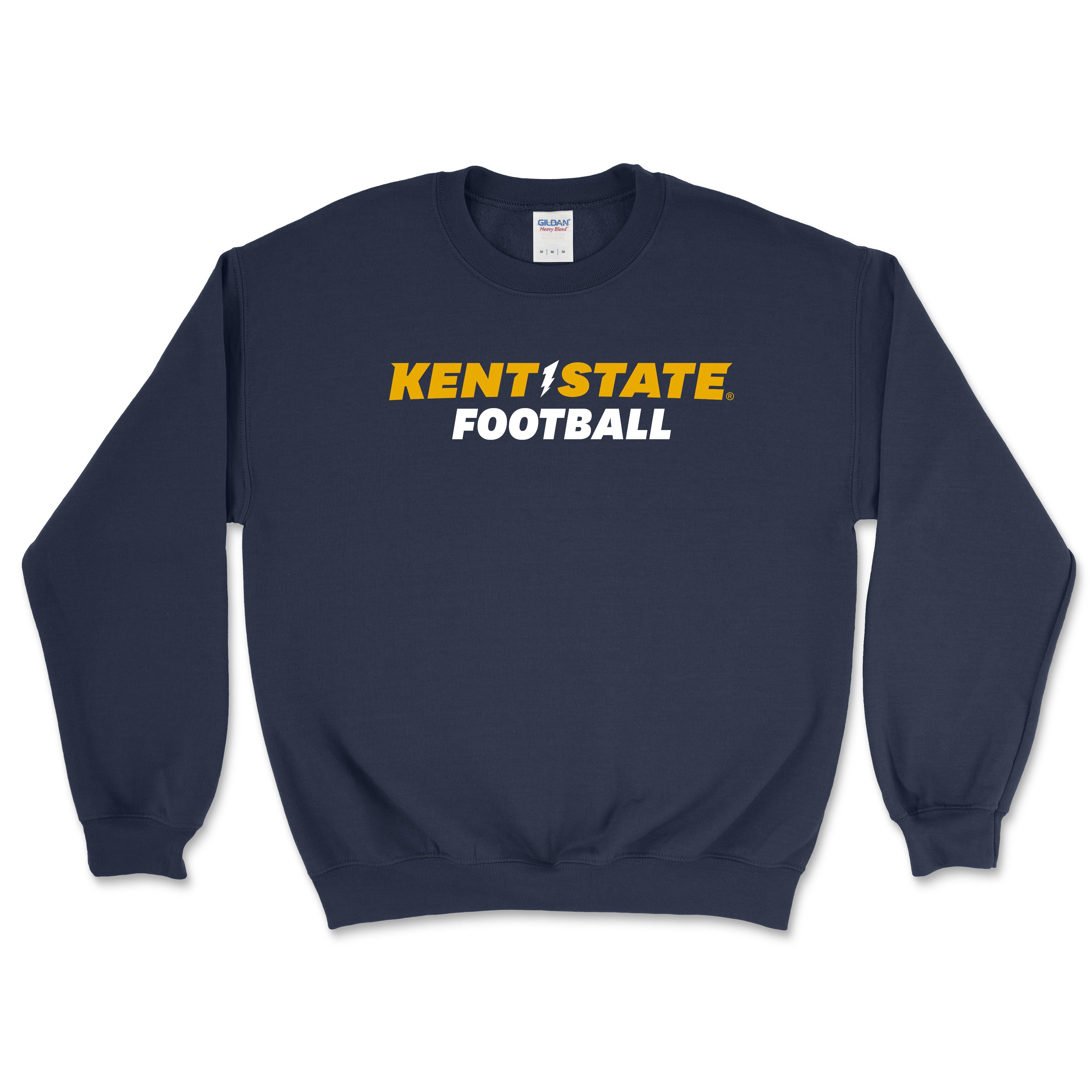 Kent State Navy Football Crewneck Sweatshirt