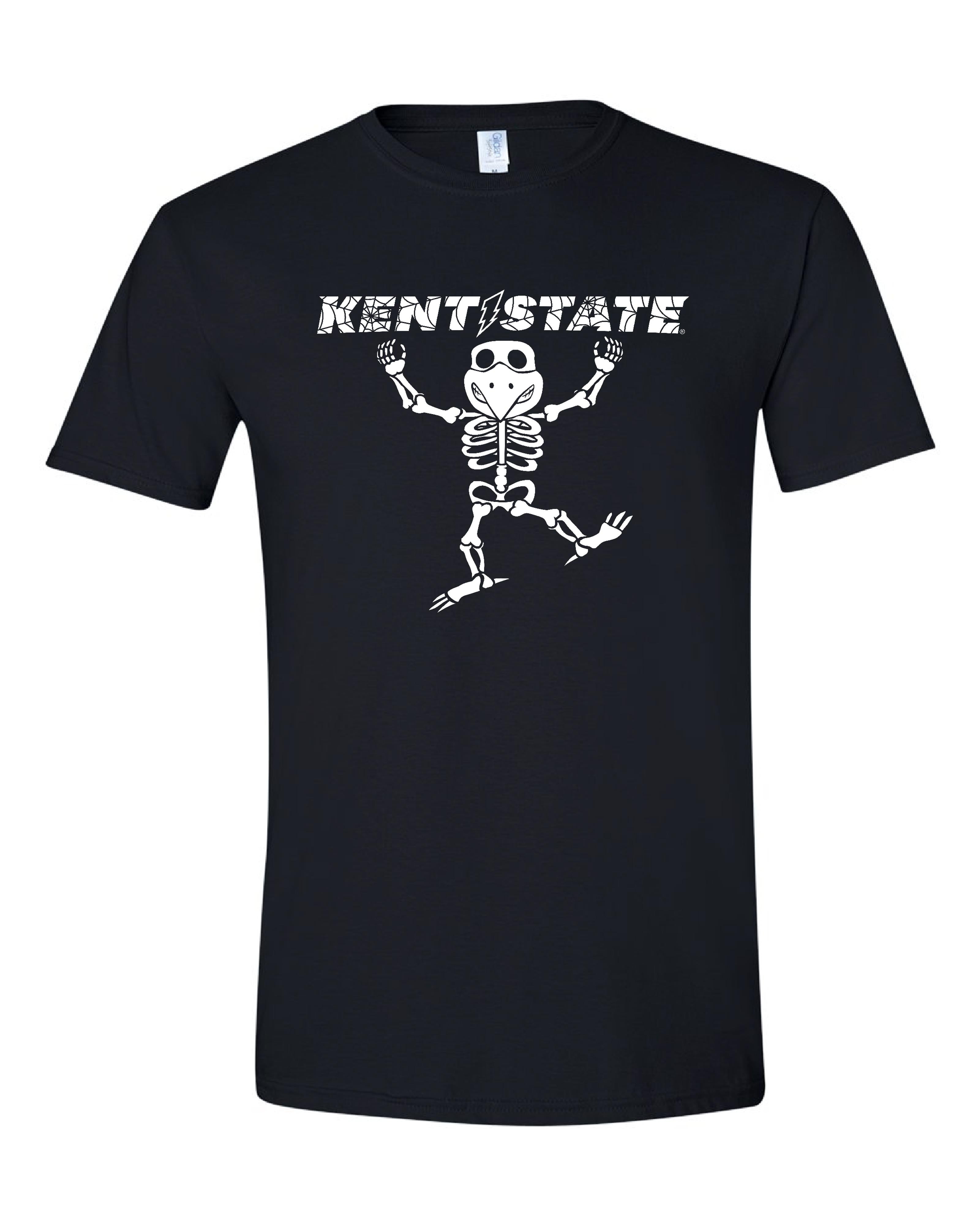 Kent State Black Skelaflash T-Shirt