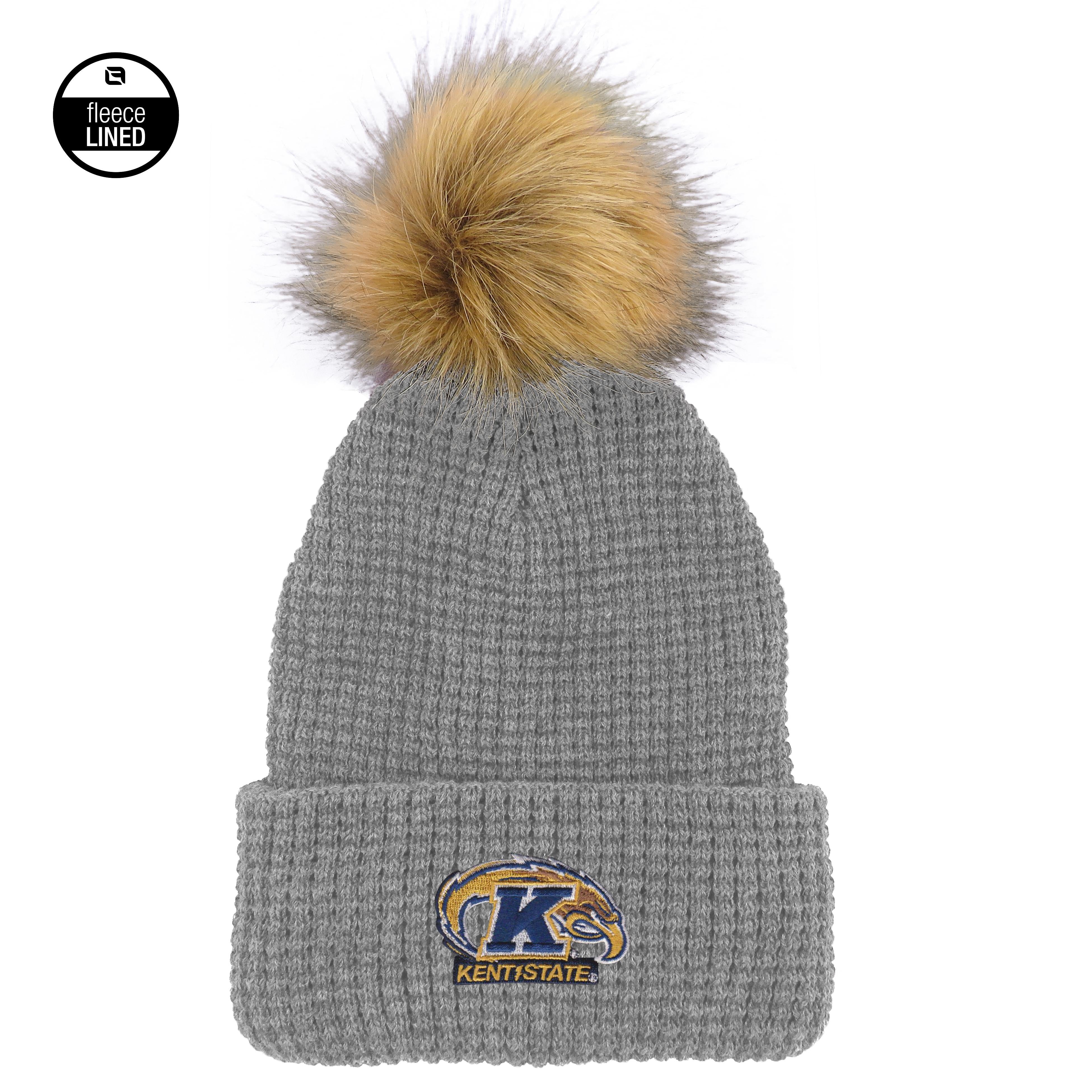 Kent State Knit Cuff Hat With Waffle Pattern