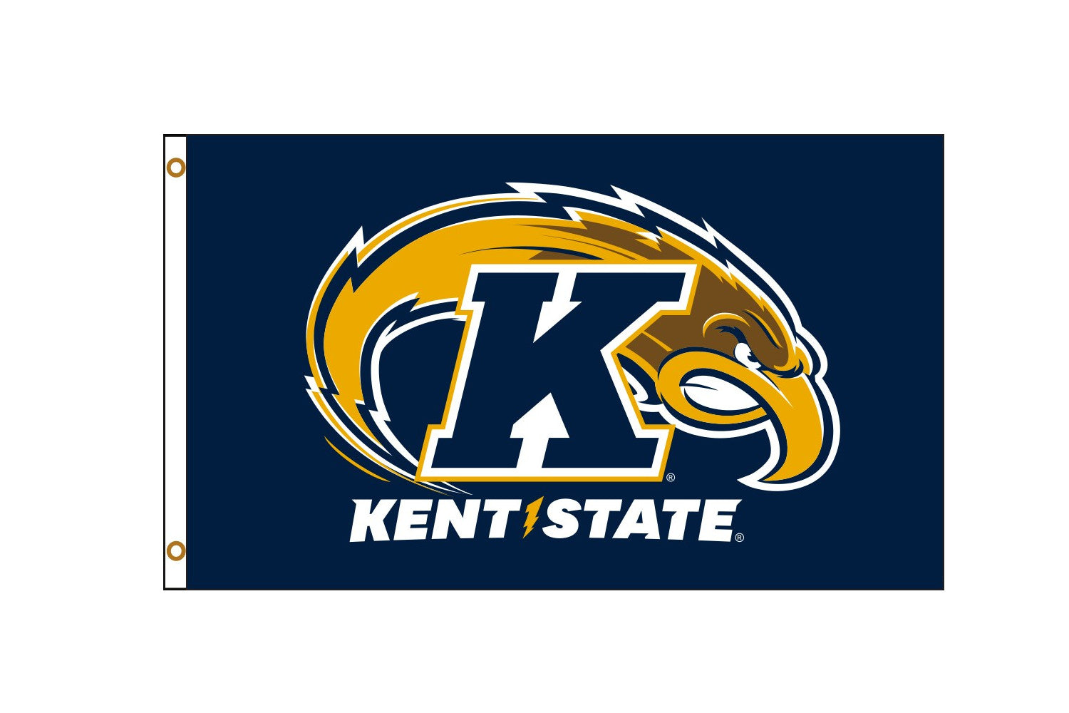 3x5 Kent State Primary Logo Flag