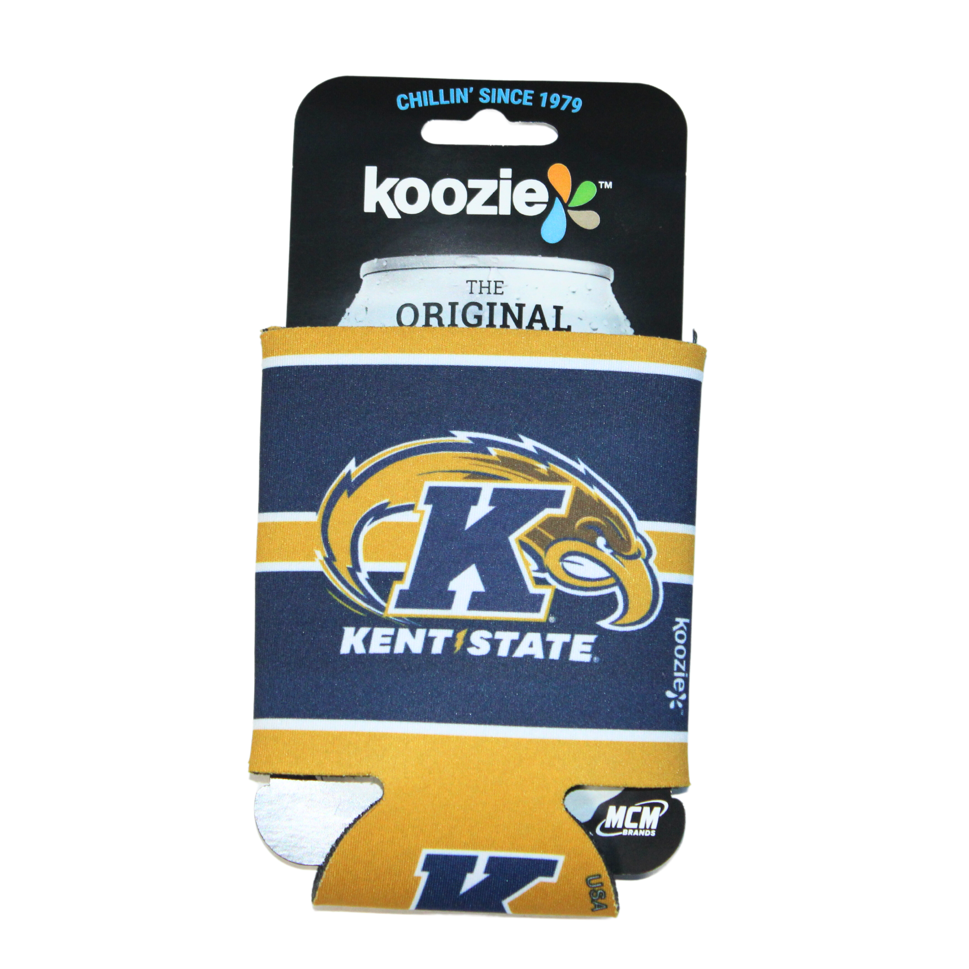 Kent State Navy Koozie