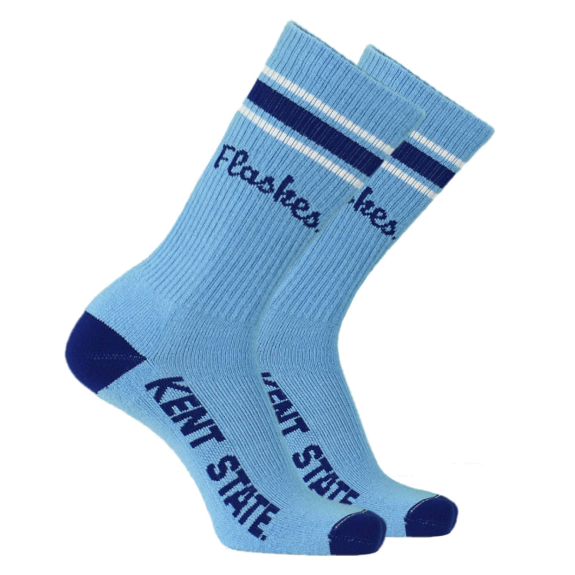 Kent State Flashes Light Blue Socks