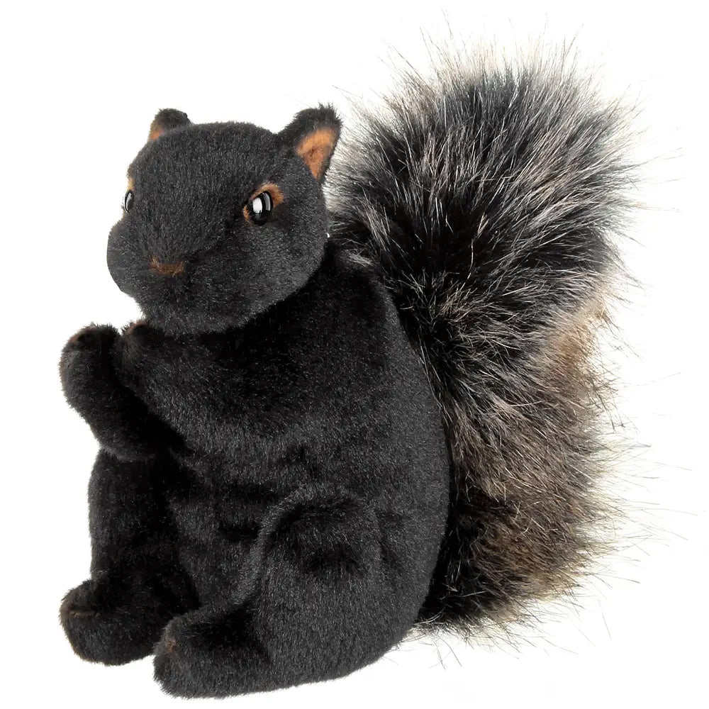 Stuffed black store squirrel