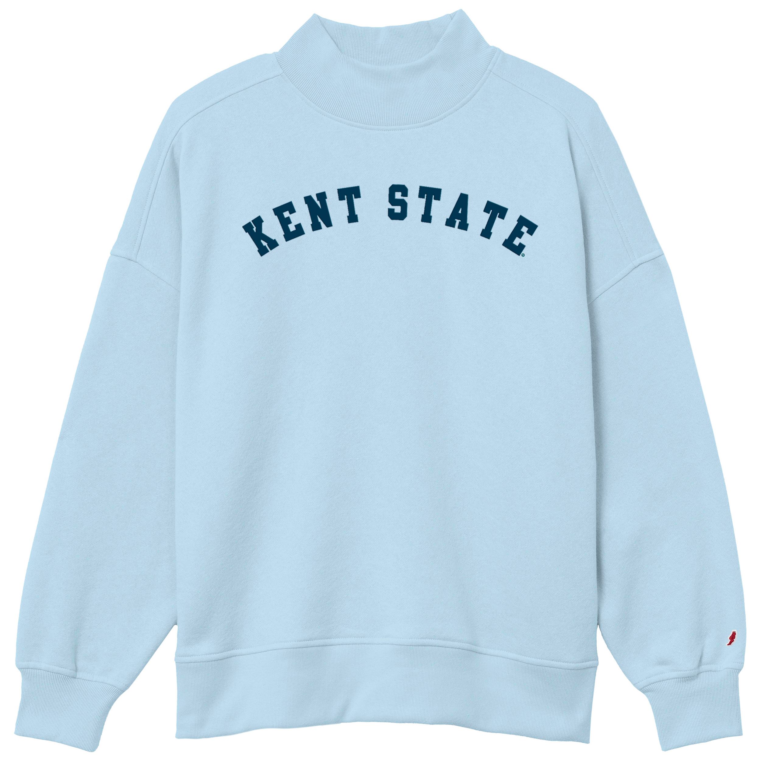 Kent State Light Blue Blue Mockneck