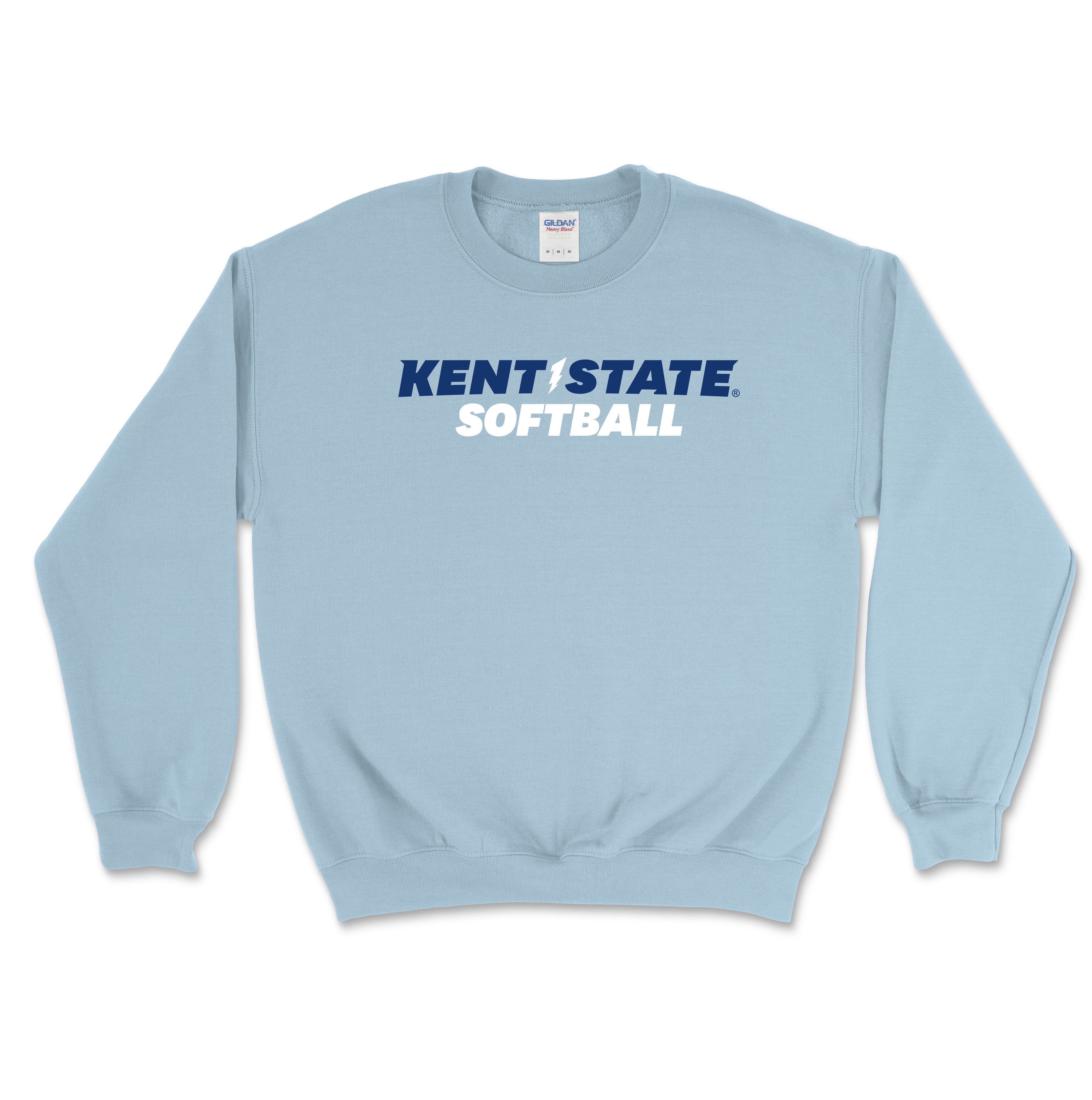 Kent State Light Blue Softball Crewneck Sweatshirt