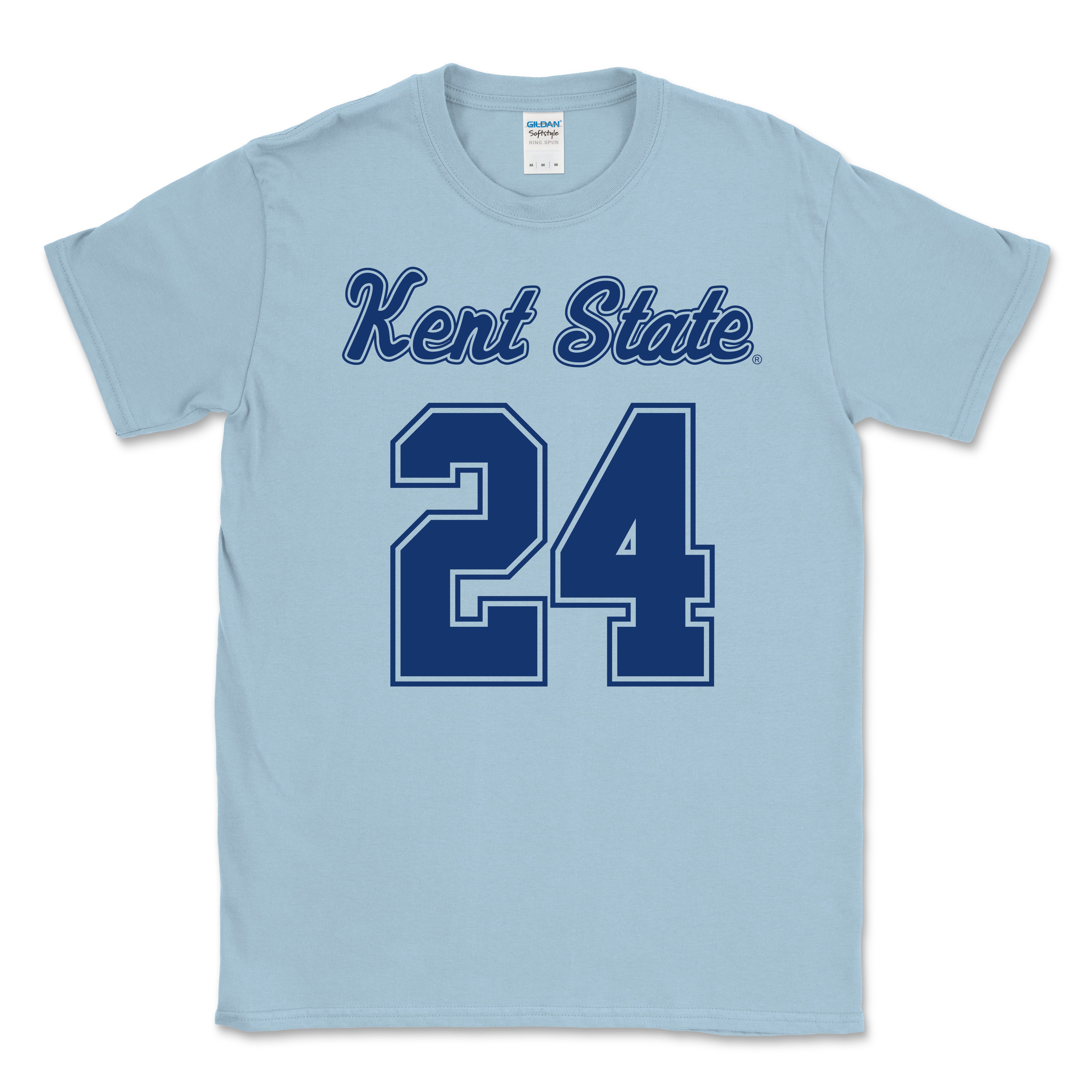 Kent State 24 Lacrosse Light Blue T-Shirt