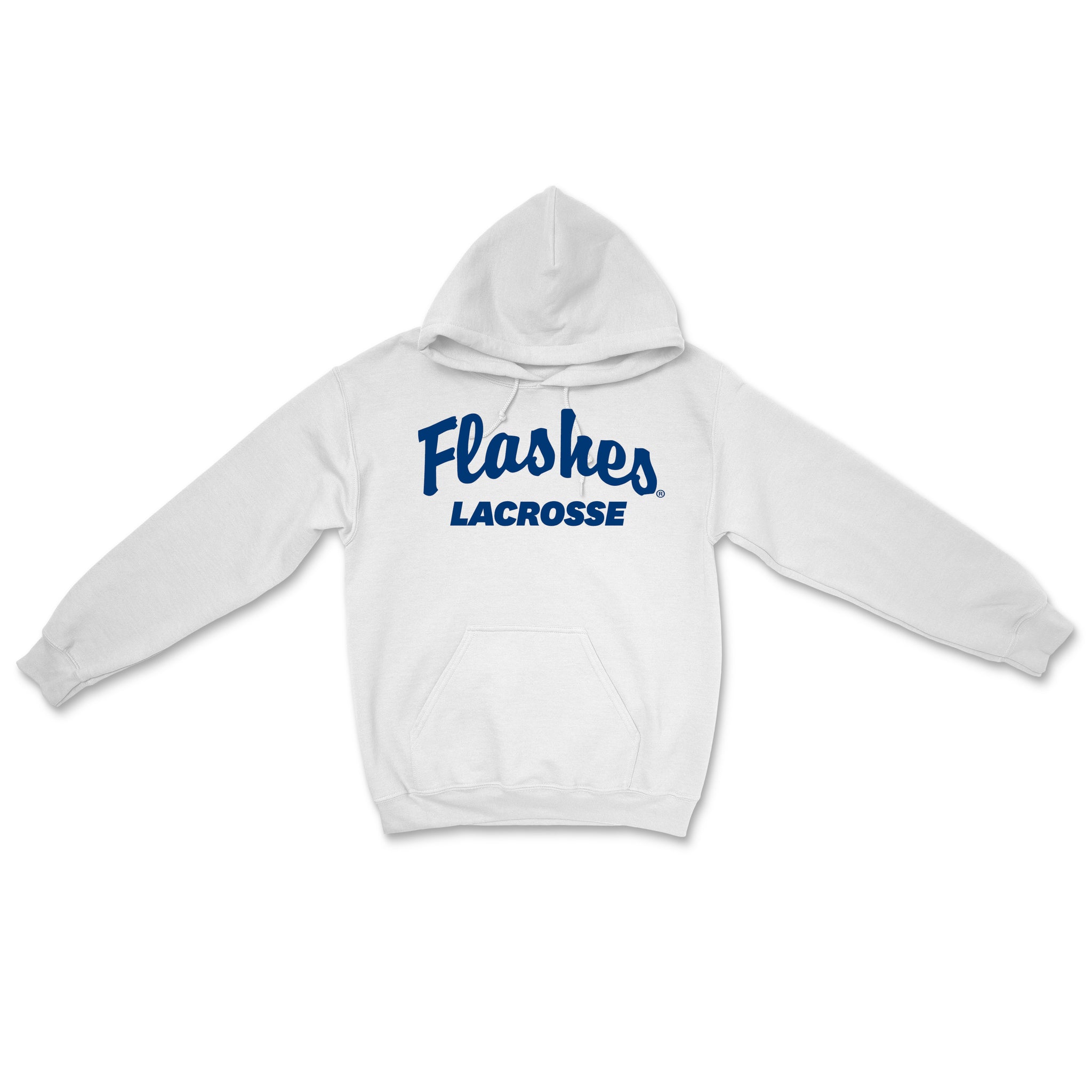 Kent State Lacrosse White Script Flashes Hoodie