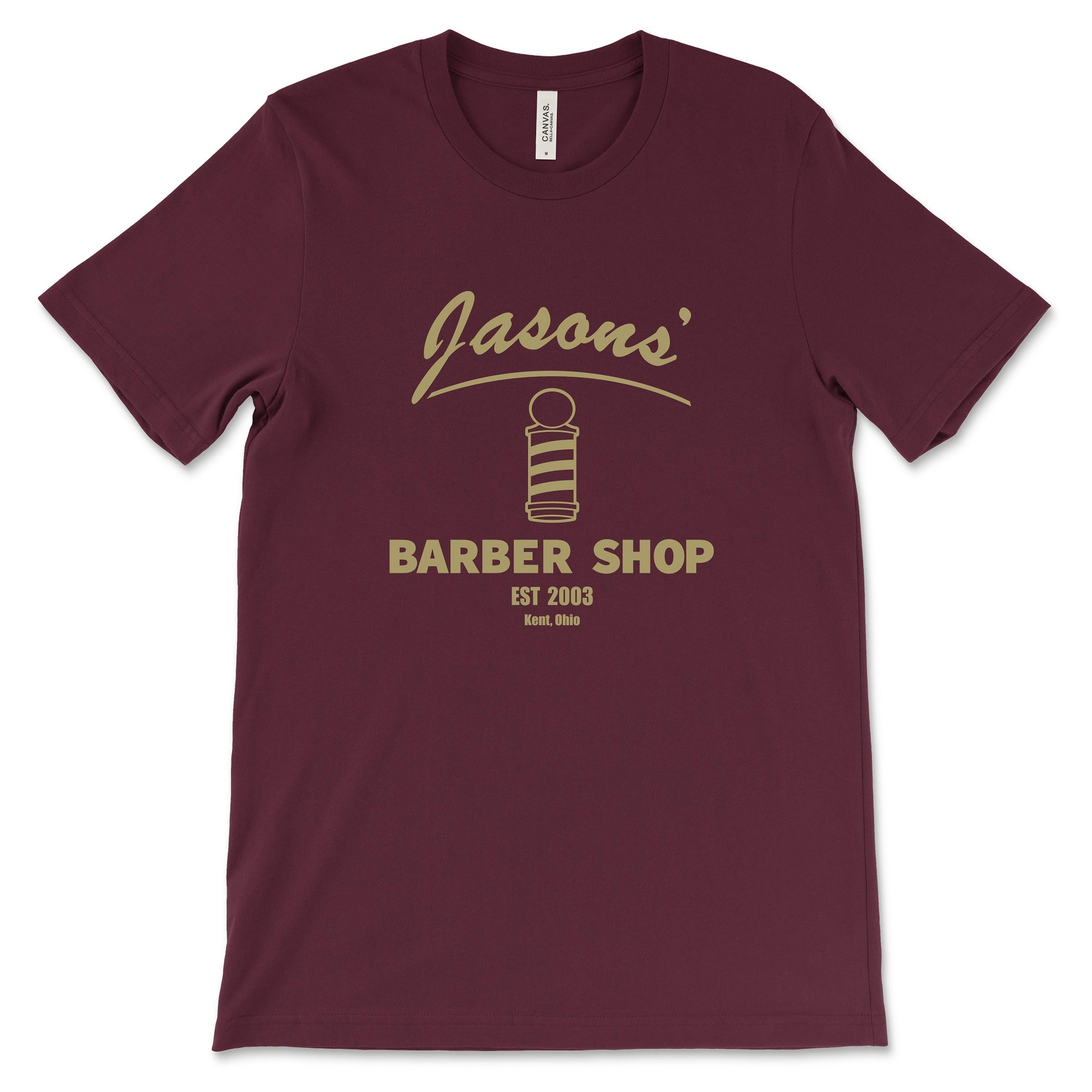 Jasons Barbershop Maroon T-Shirt