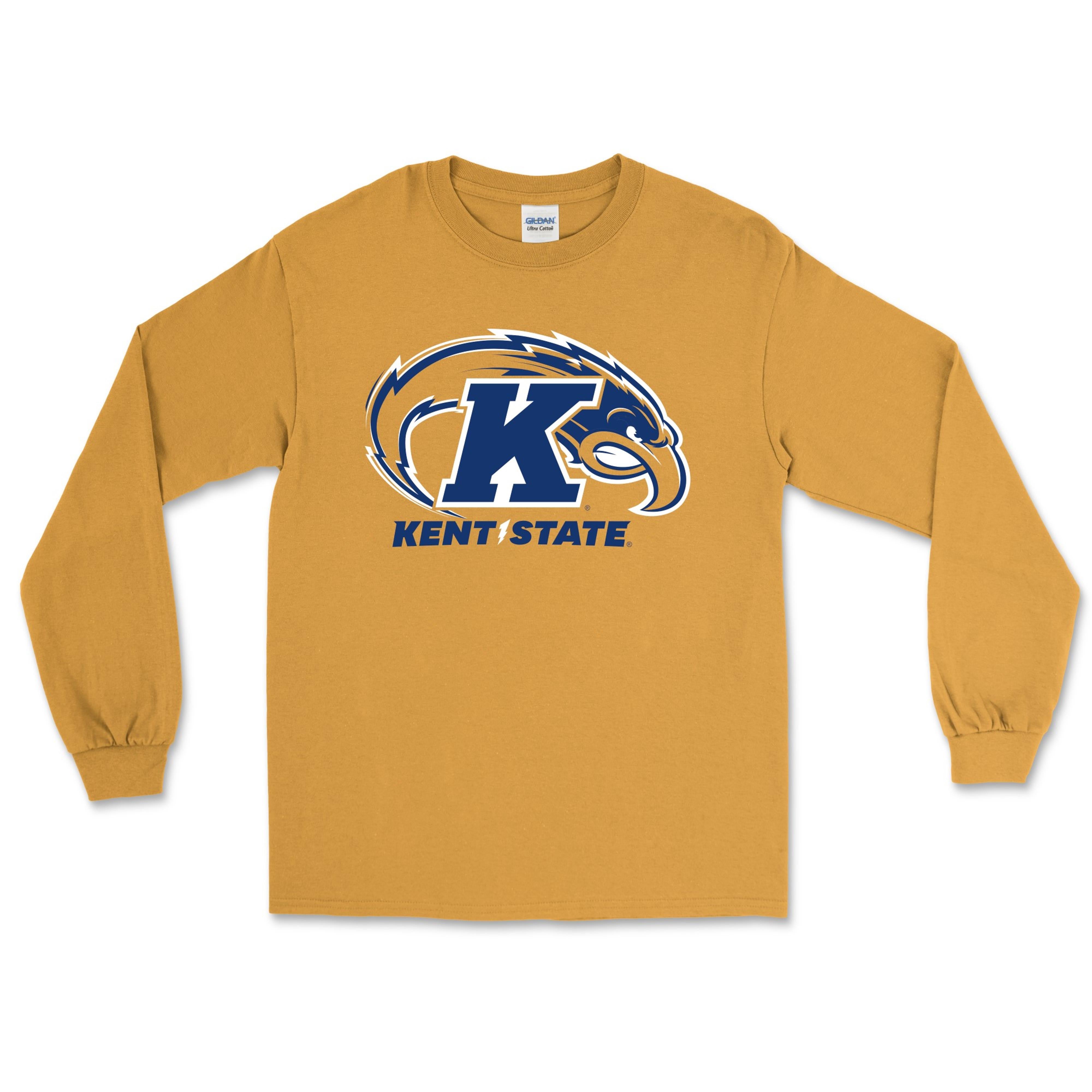 Gold Kent State University Golden Flashes Long Sleeve T-Shirt