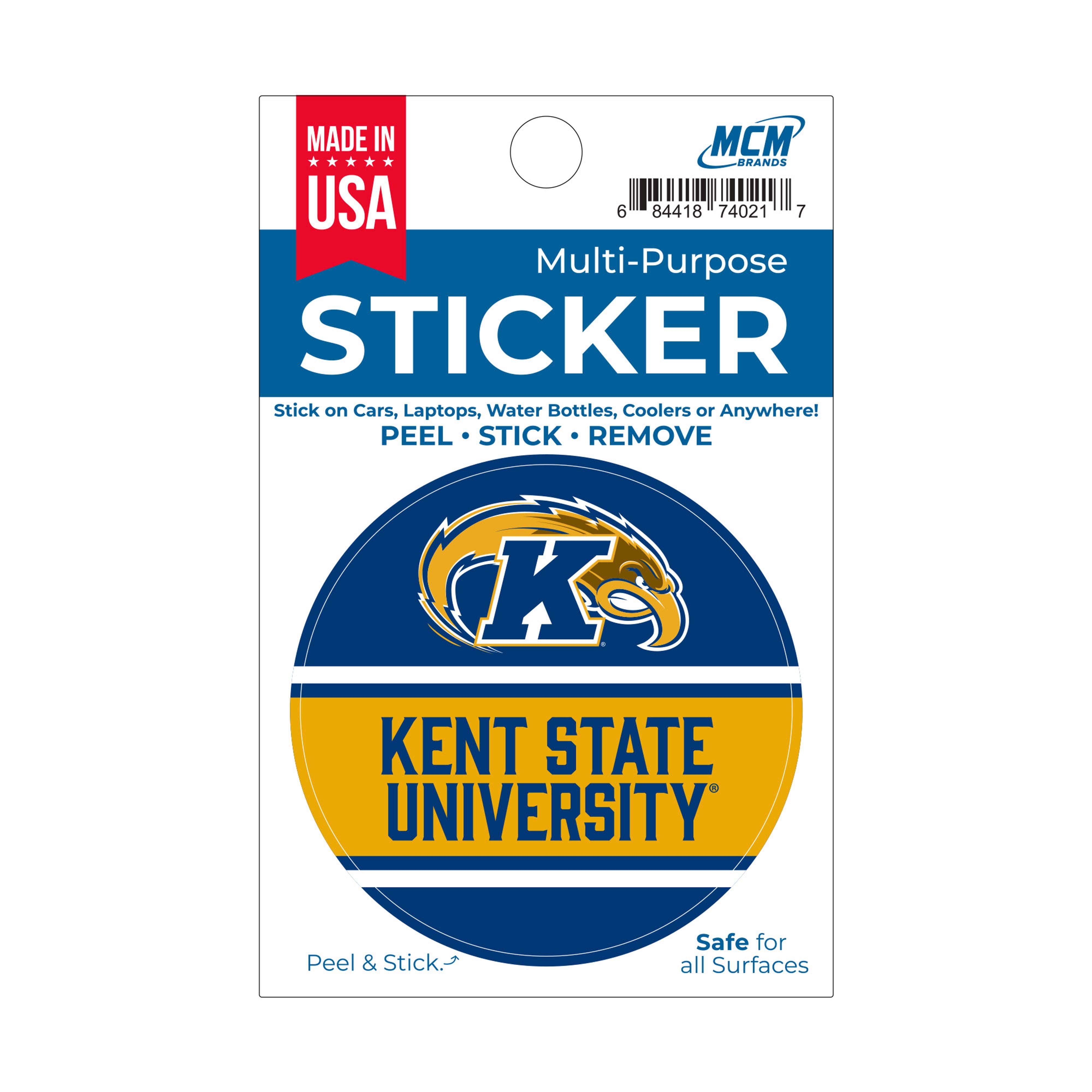 Eagle And Kent State University Circle Sticker