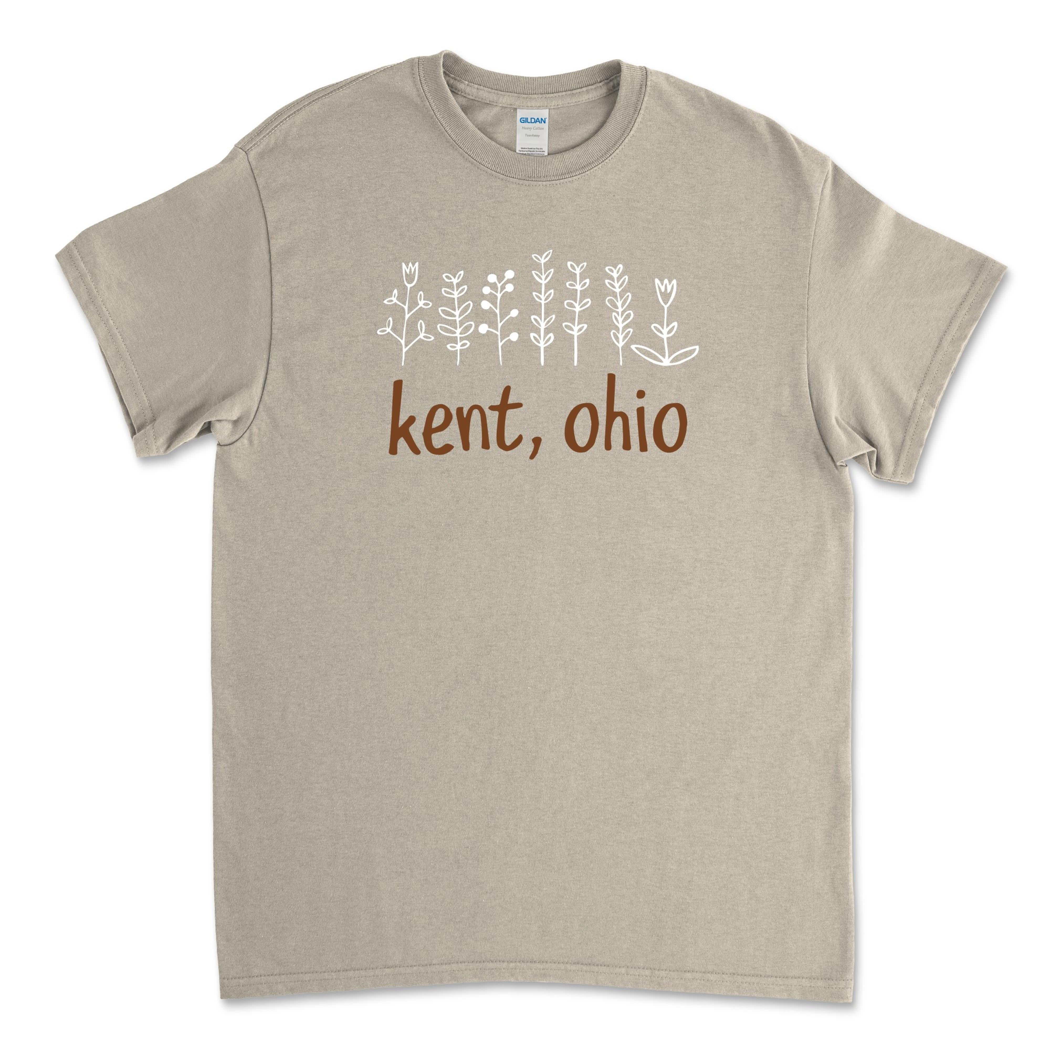 Kent, Ohio With Multiple Flowers T-Shirt