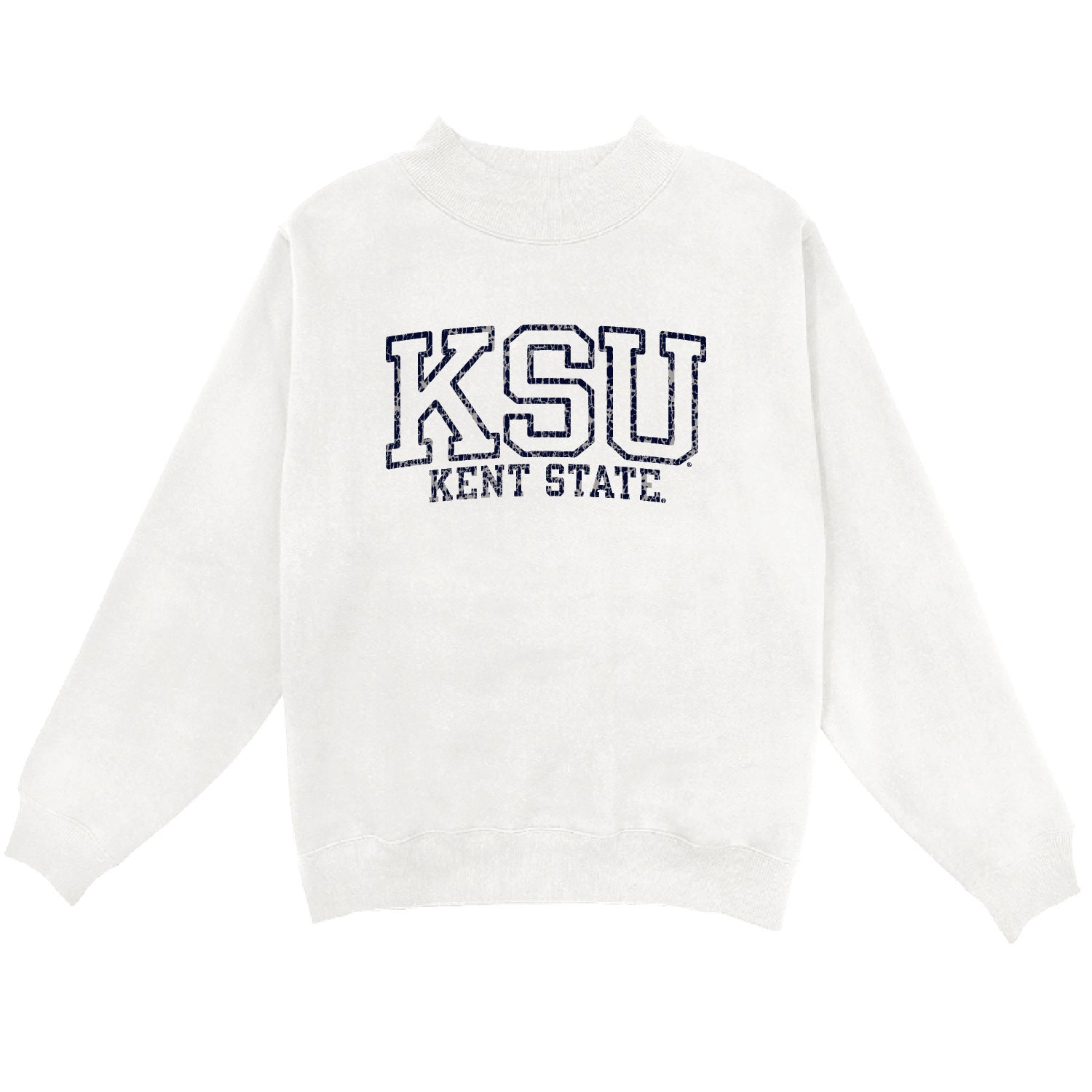 Kent State Piece Work Mockneck
