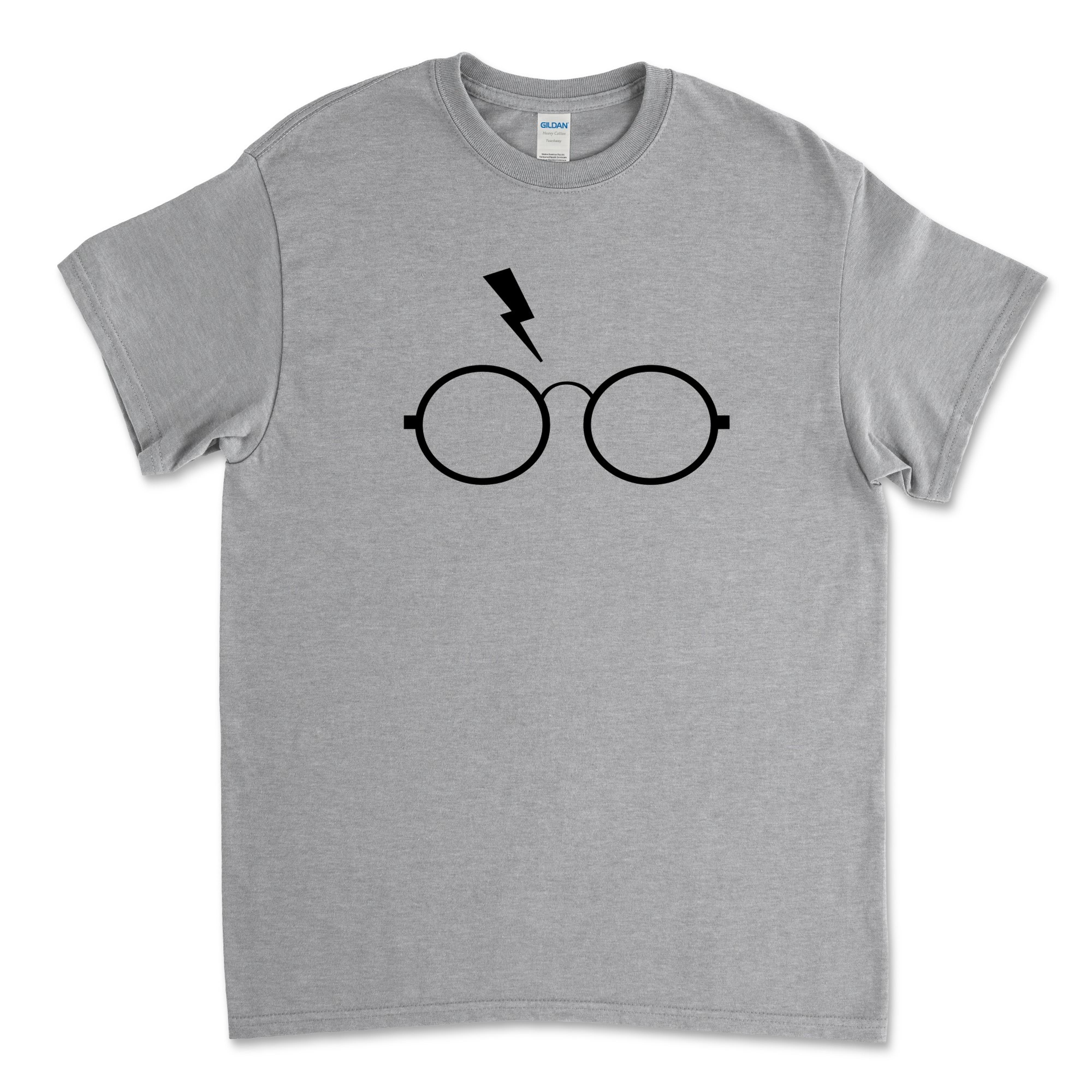 Wizardly World Youth T-Shirt With Glasses And Bolt