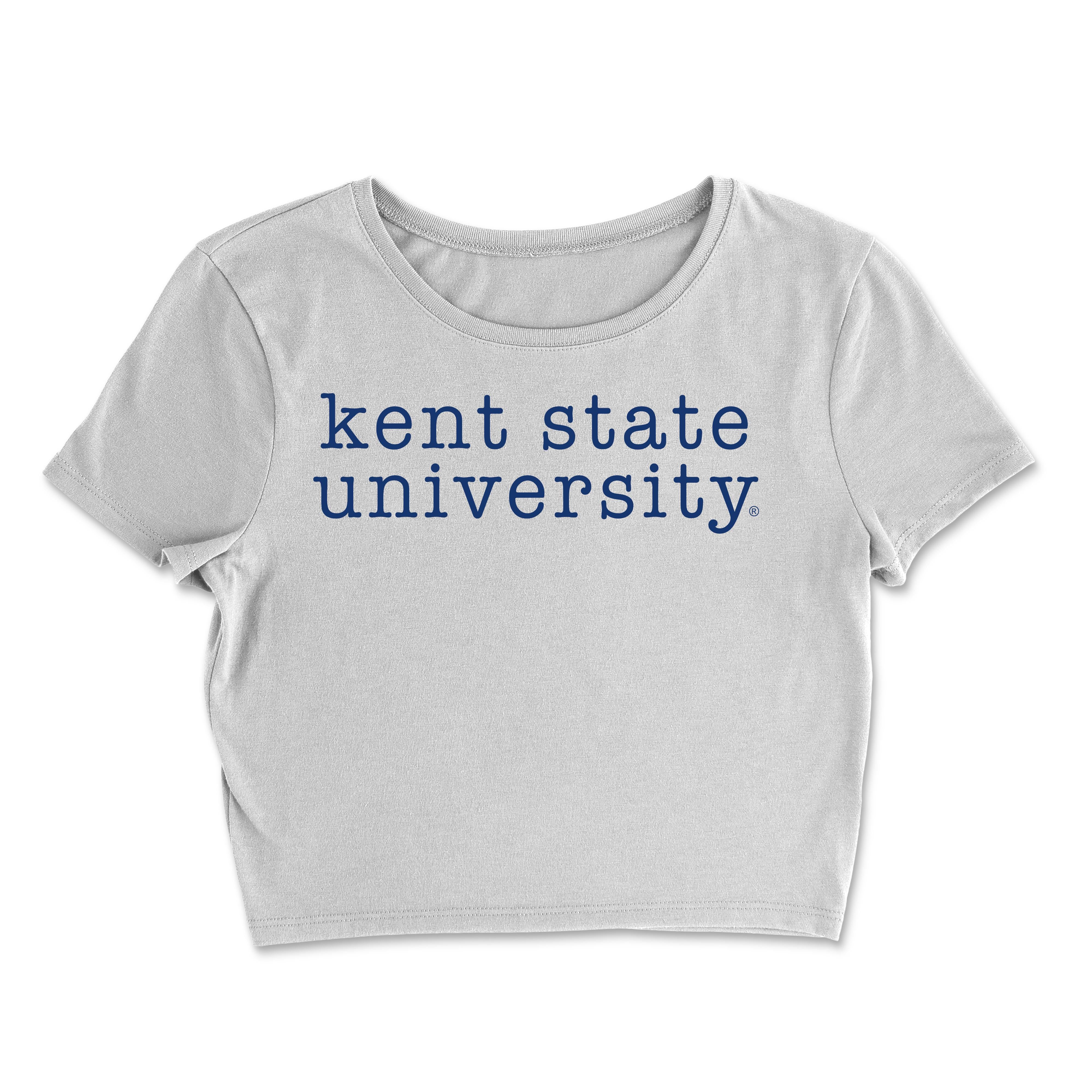 Kent State University Thin Letters Crop Top