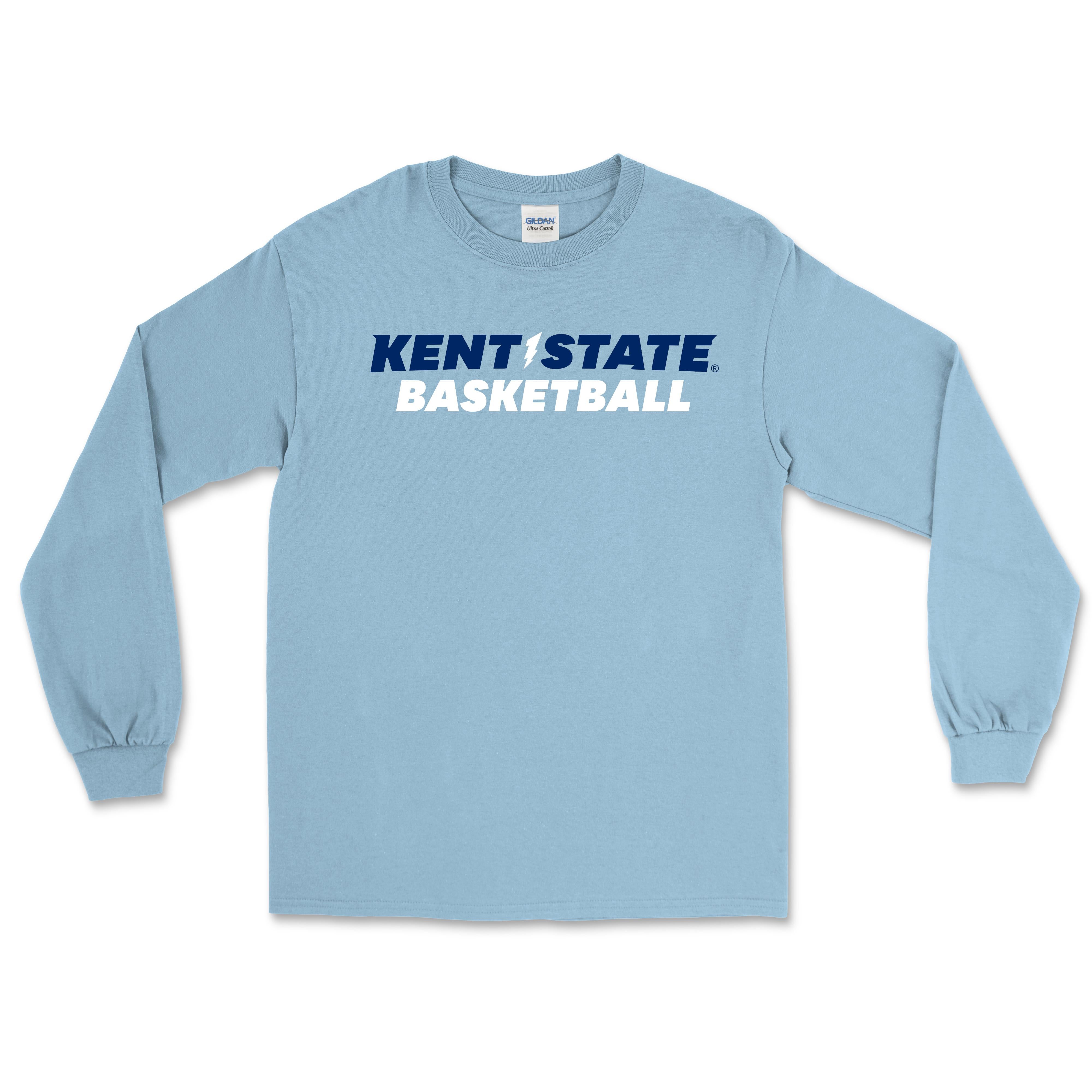 Kent State Light Blue Basketball Long Sleeve T-Shirt