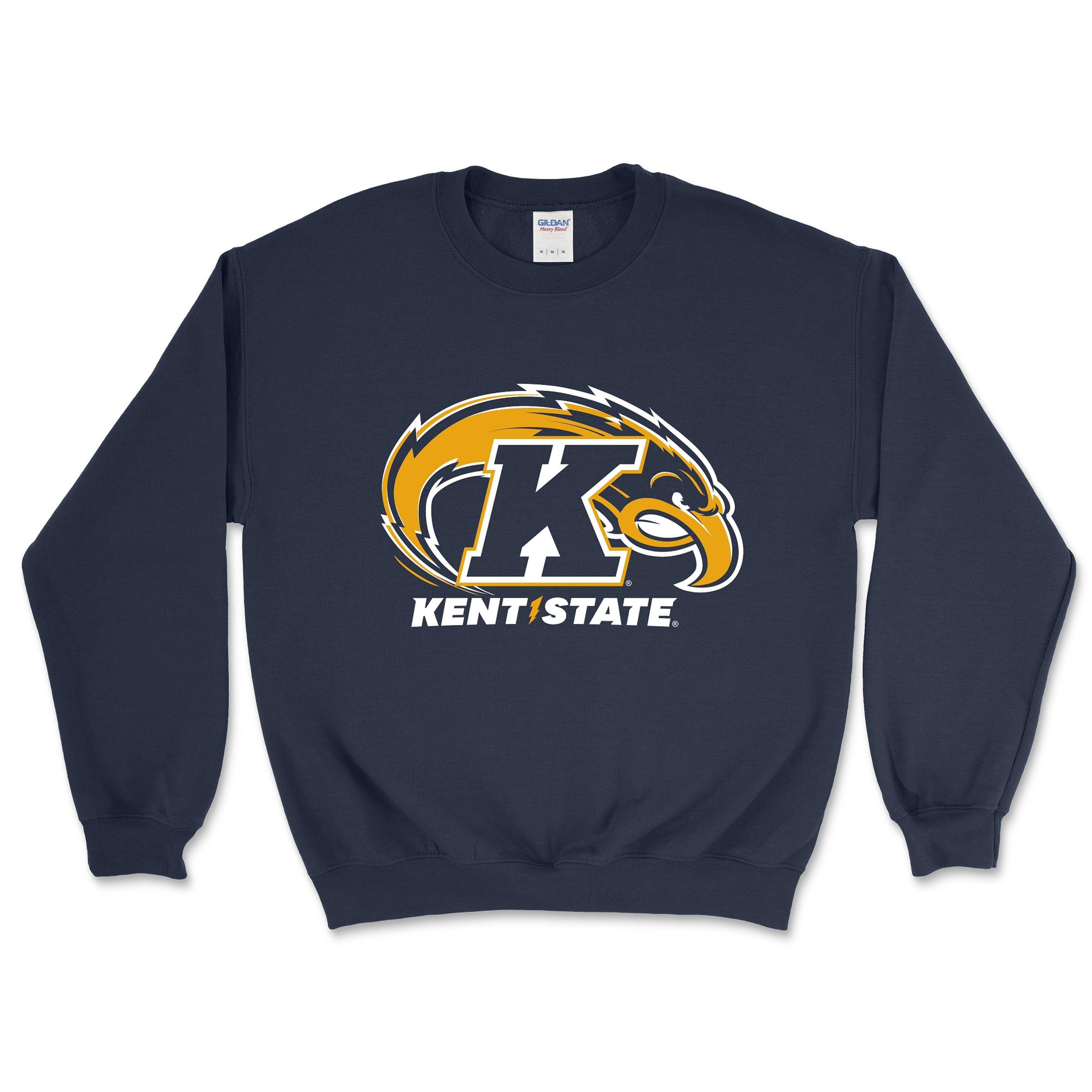 Kent State University Navy Golden Flashes Crewneck Sweatshirt