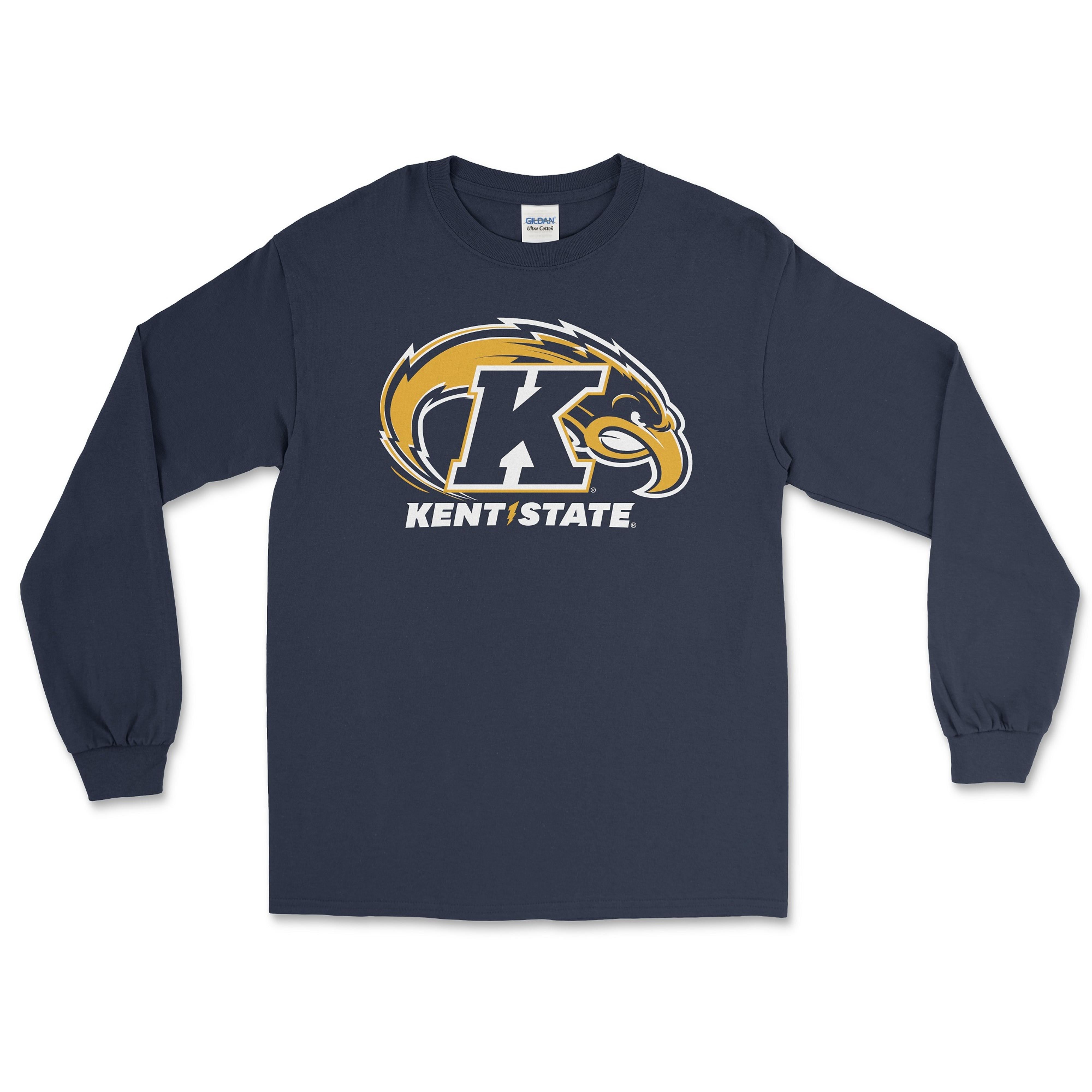 Kent State University Navy Golden Flashes Long Sleeve T-Shirt