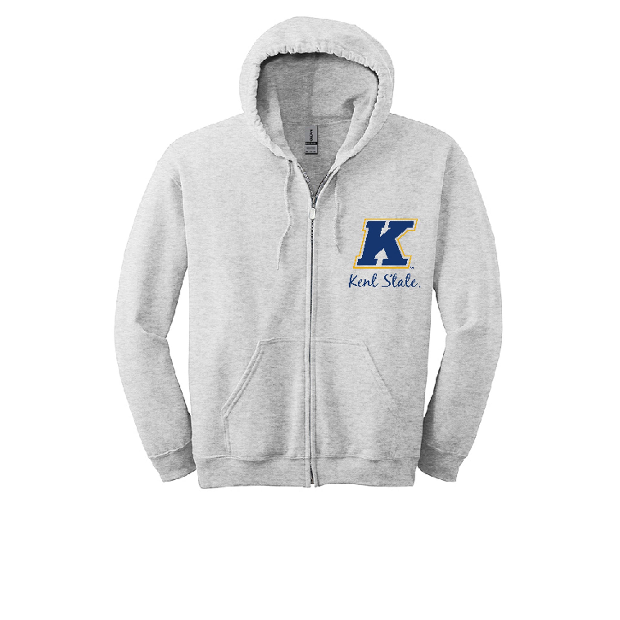 Kent State Full Zip K With Script Hoodie