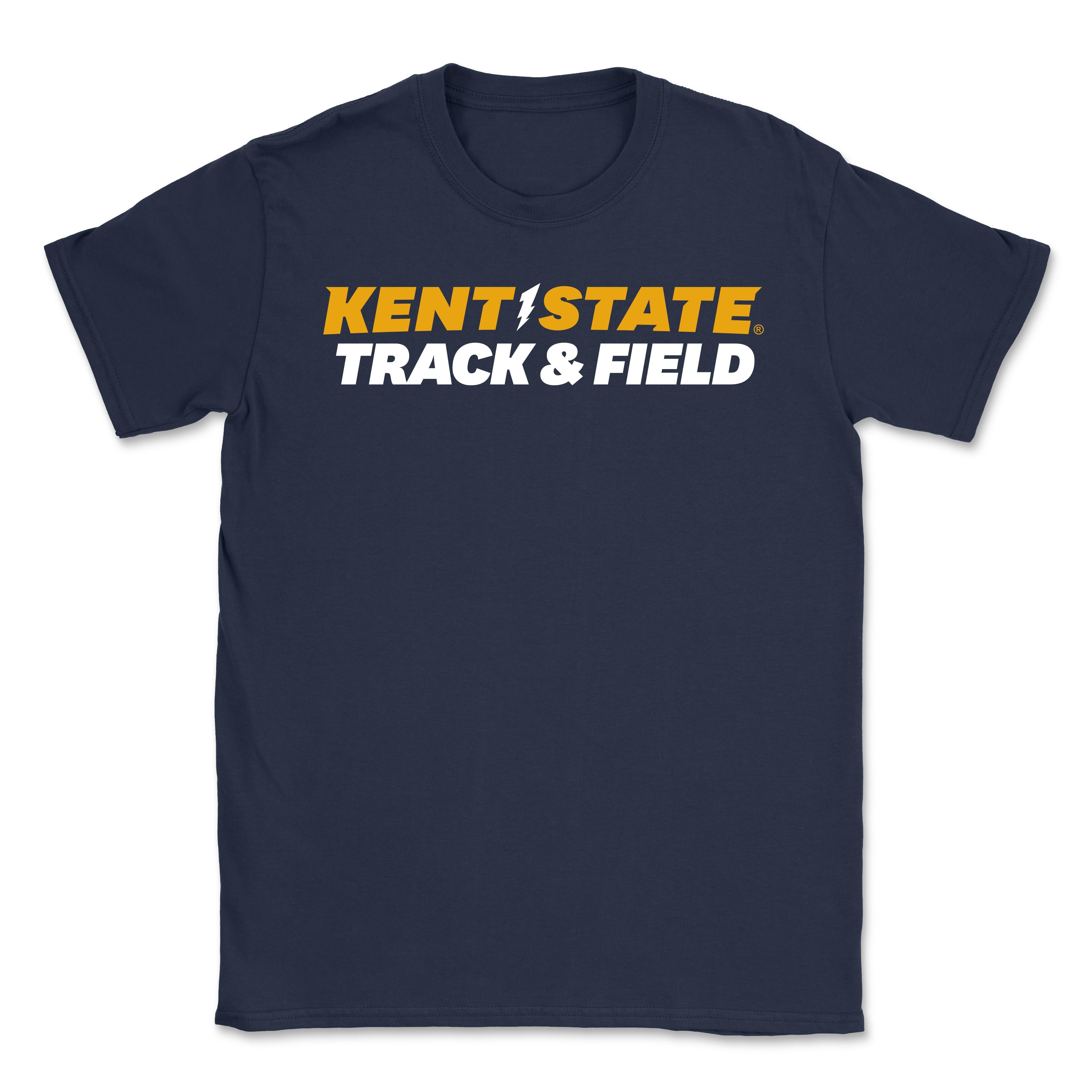 Kent State Navy Track And Field T-Shirt
