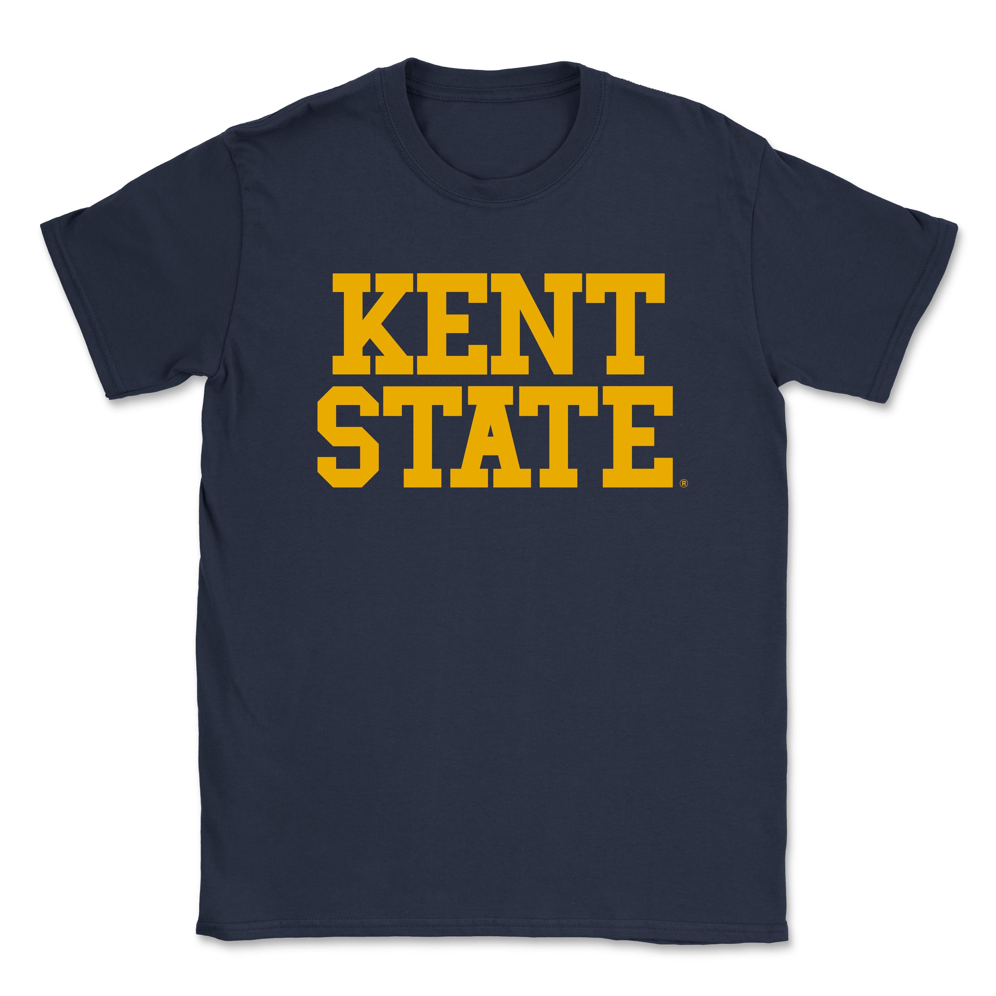 Kent State Navy Block  T-Shirt