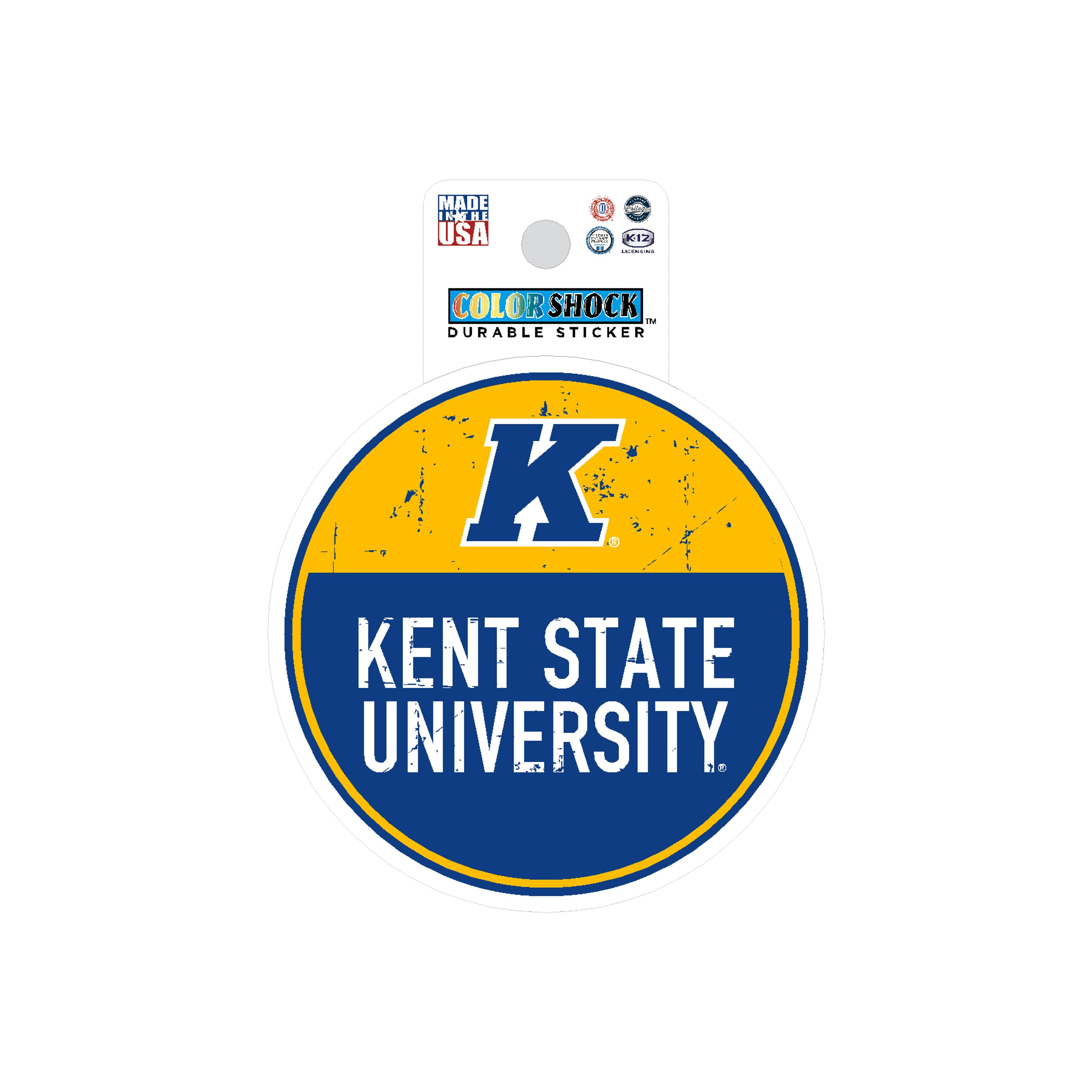 K Over Kent State University Sticker