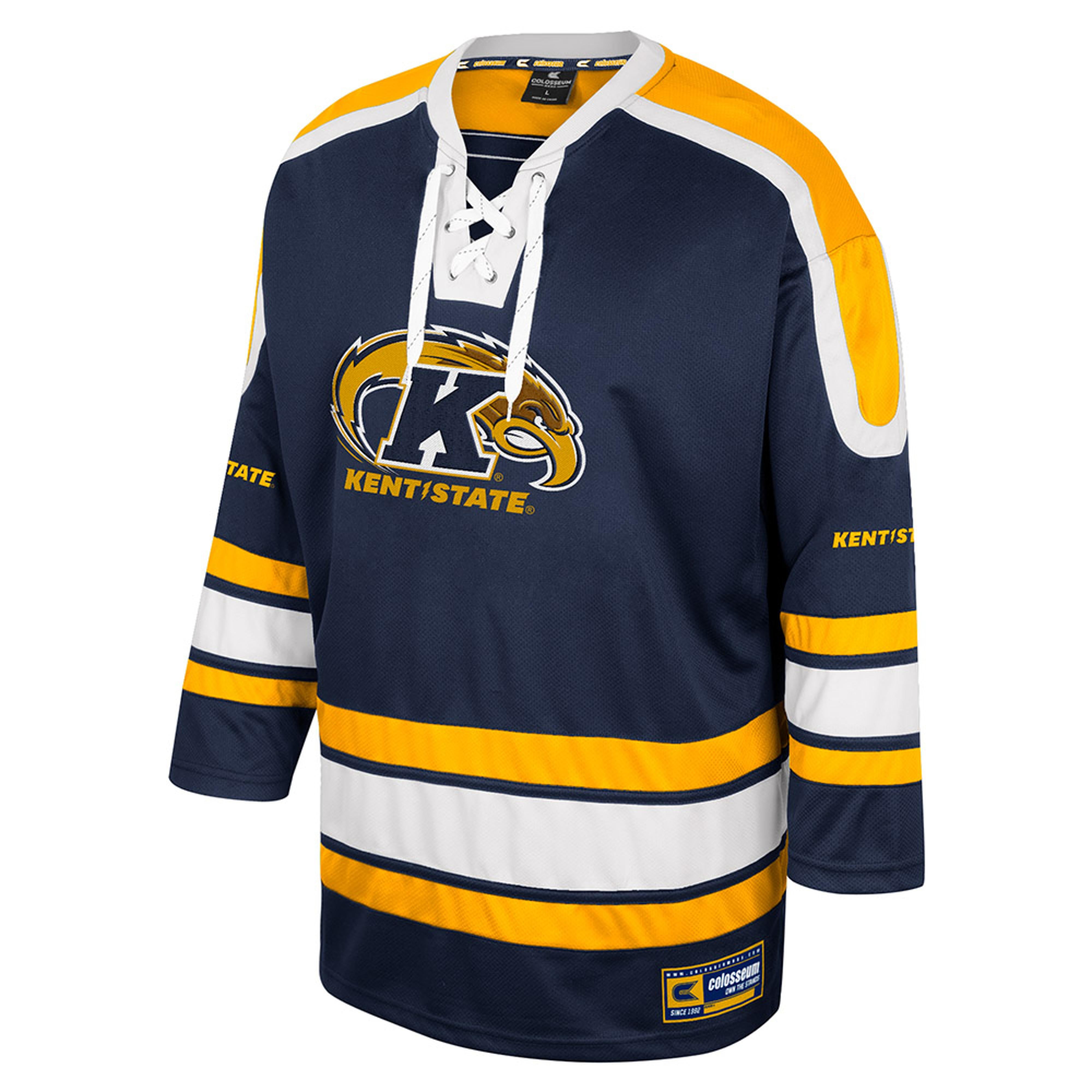 Blue and yellow hockey hot sale jersey