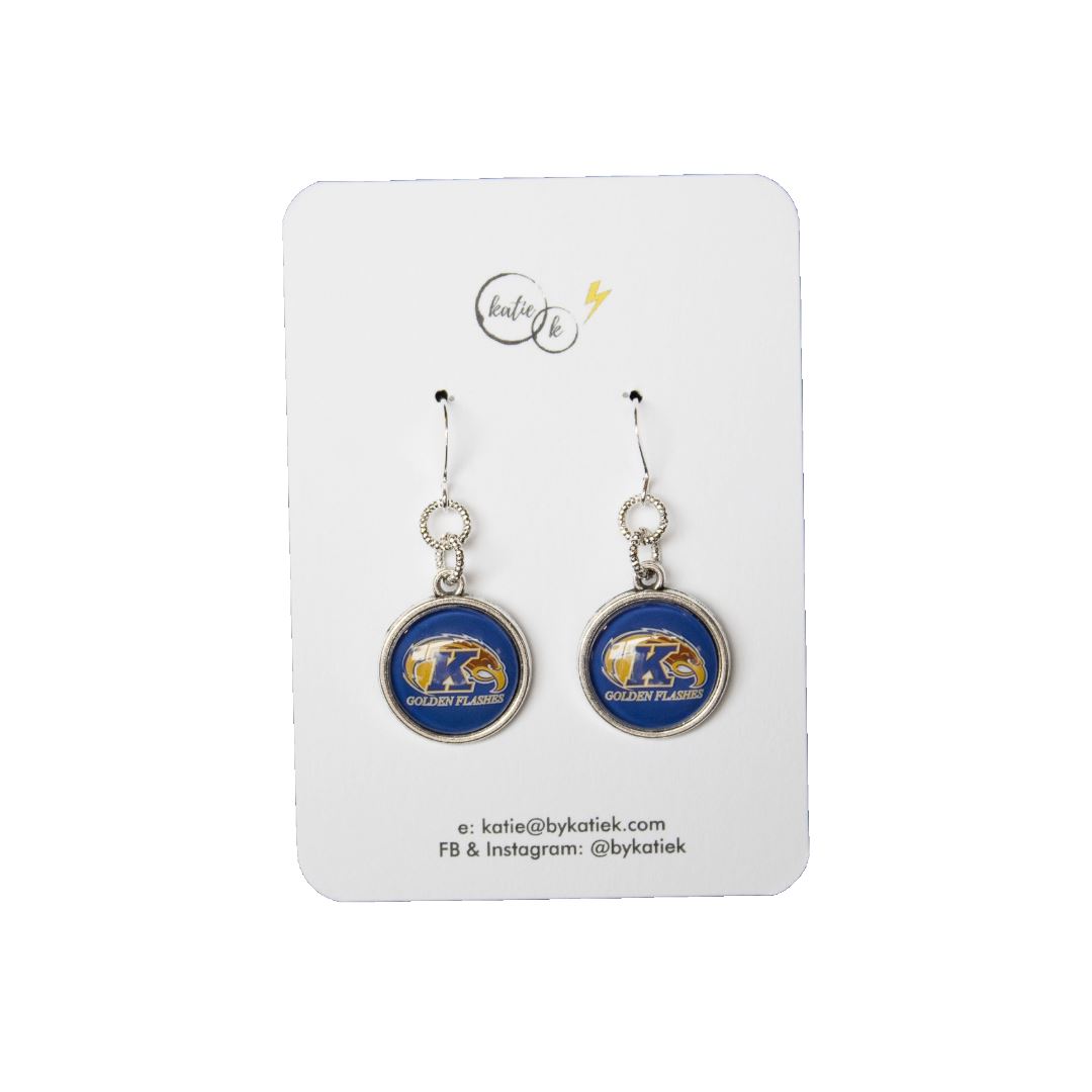 Kent State Navy Eagle Earring