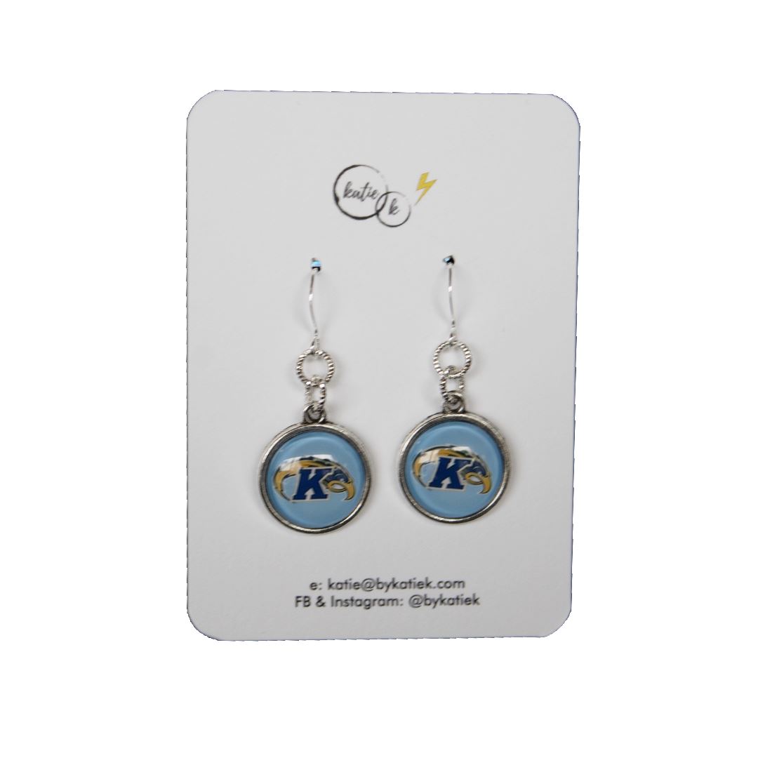 Light Blue Eagle Earring