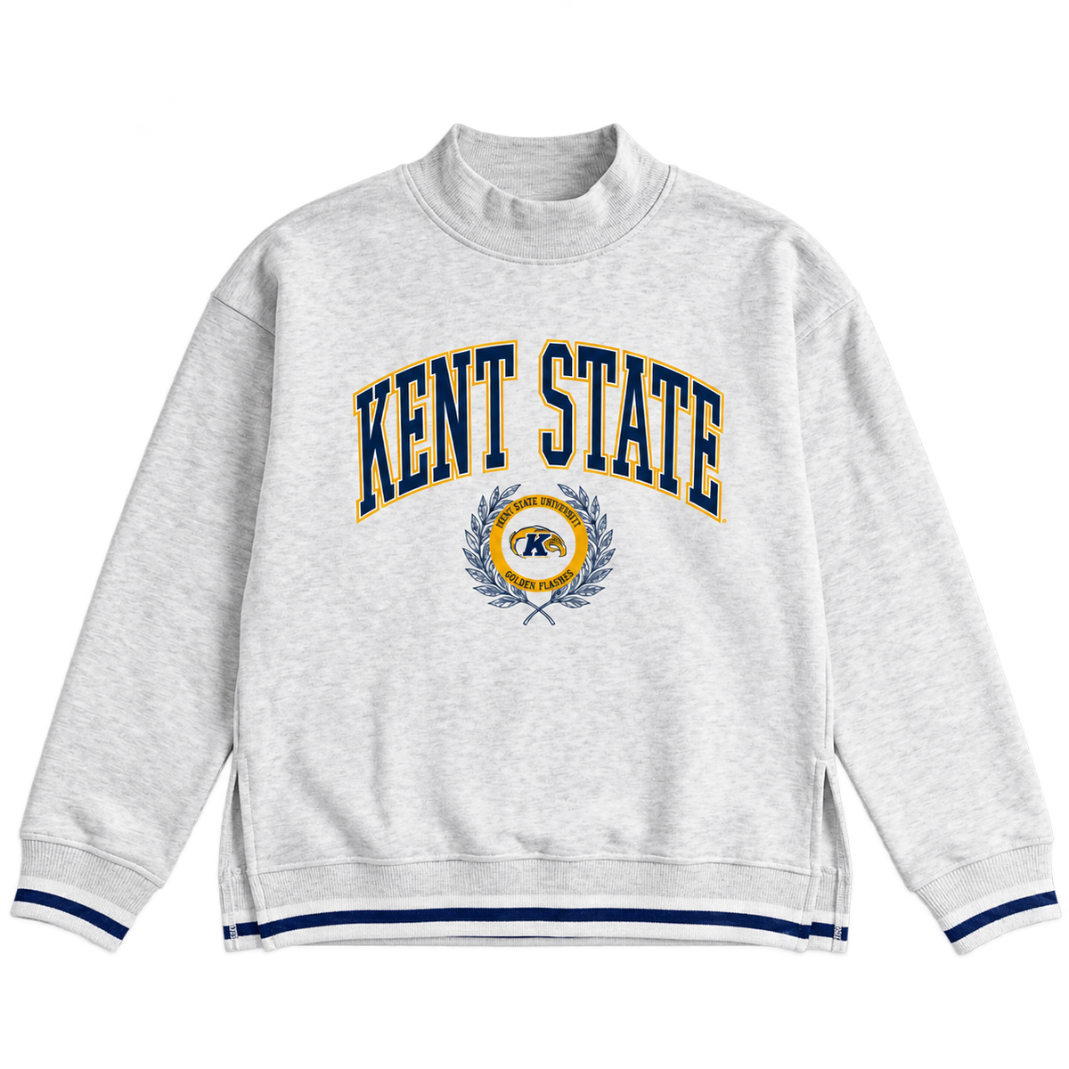 Kent State Golden Flashes Rally Point Contrast Mockneck Pullover