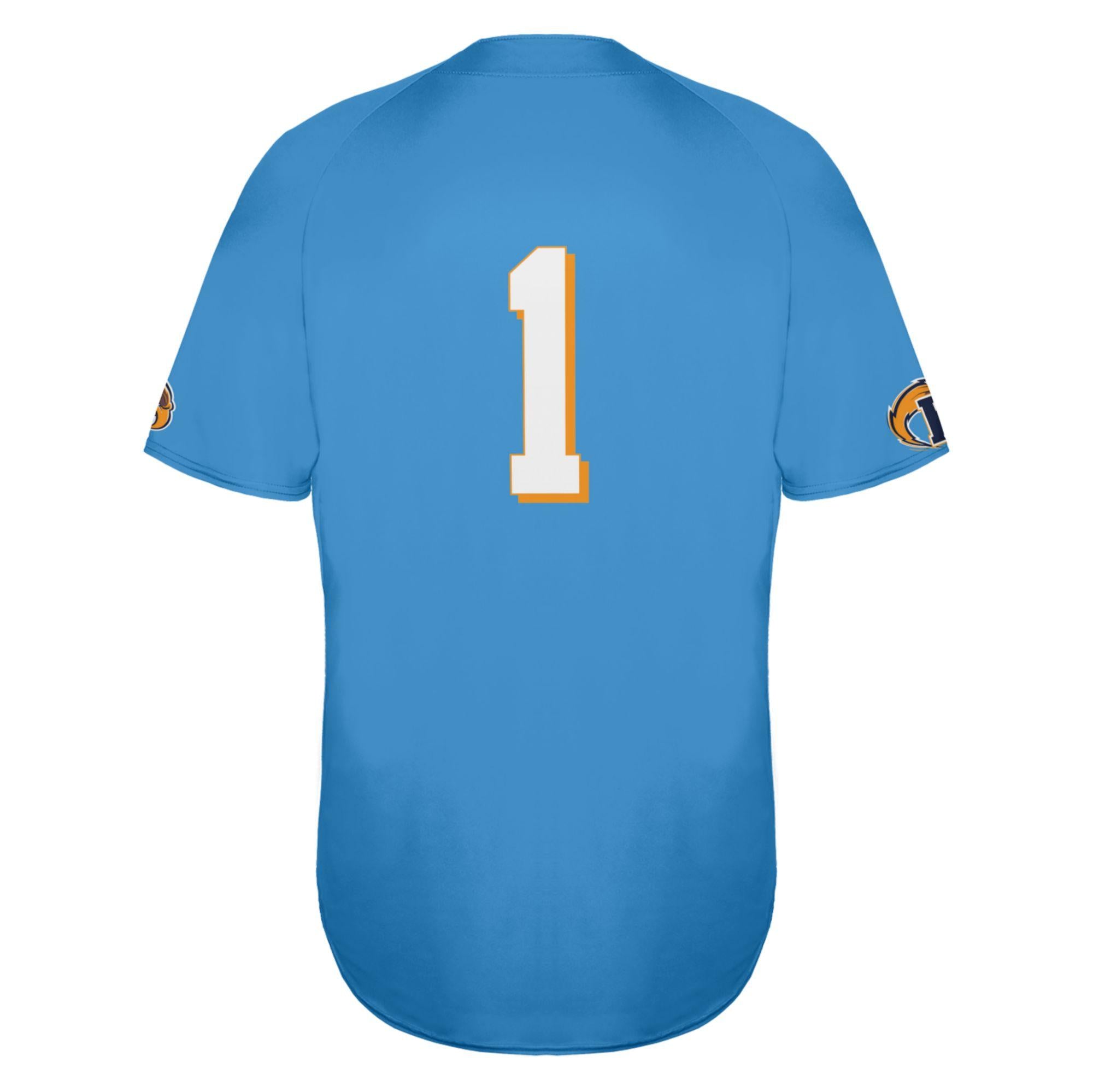 2024 Champion Light Blue Baseball Jersey